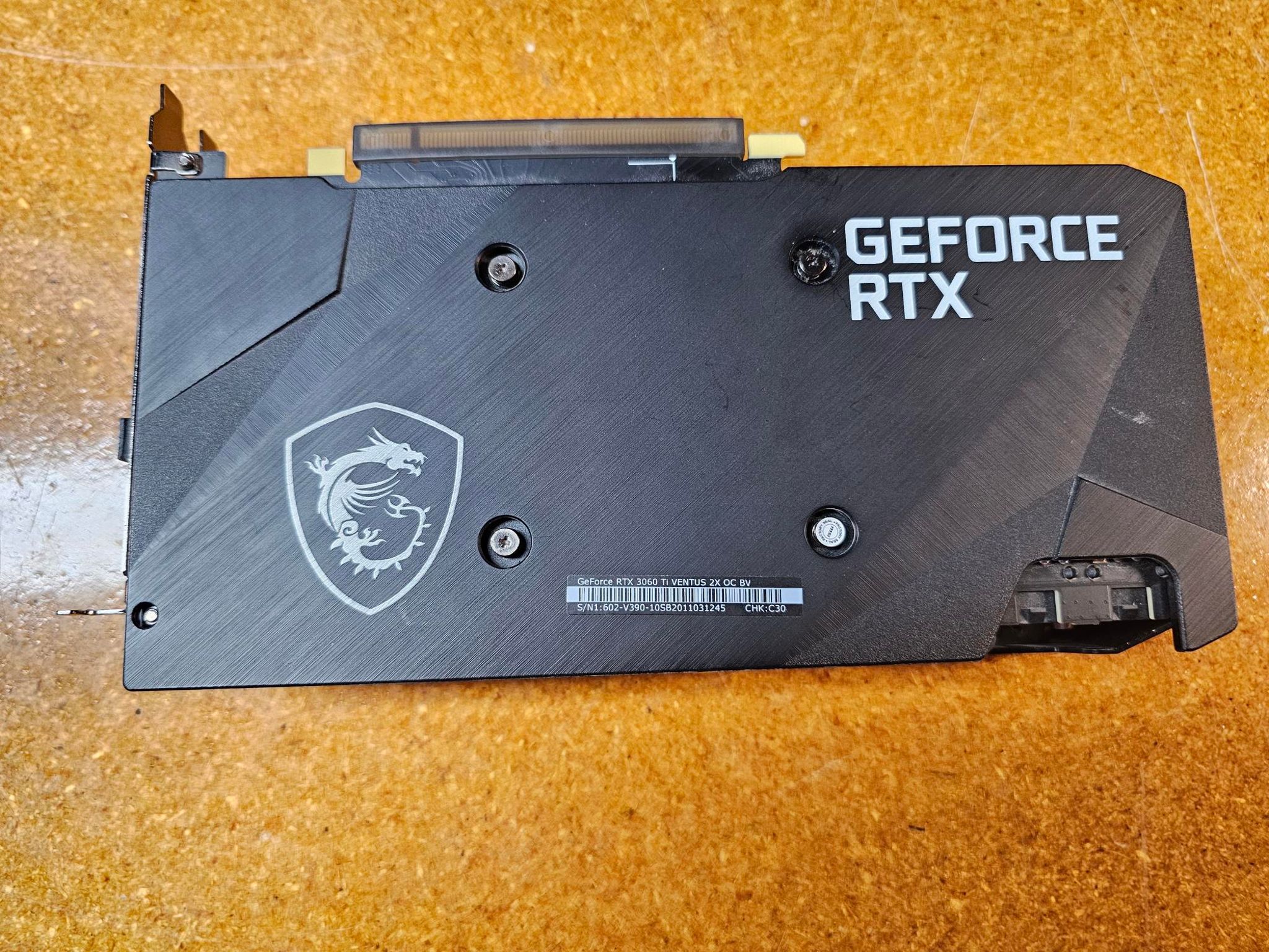 MSI VENTUS 2X OC GeForce RTX 3060 Ti - WORKS - Hot Spot - Needs RePad/RePaste