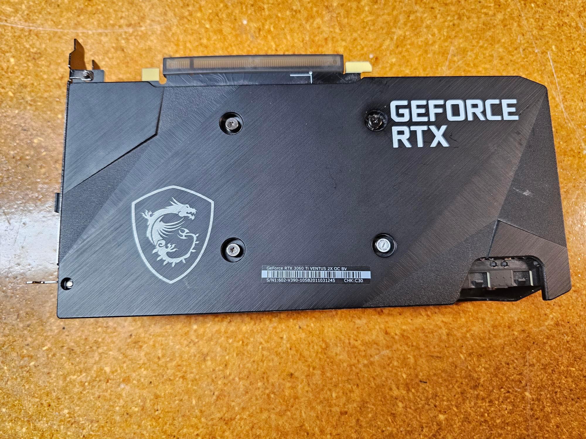 MSI VENTUS 2X OC GeForce RTX 3060 Ti - WORKS - Hot Spot - Needs RePad/RePaste