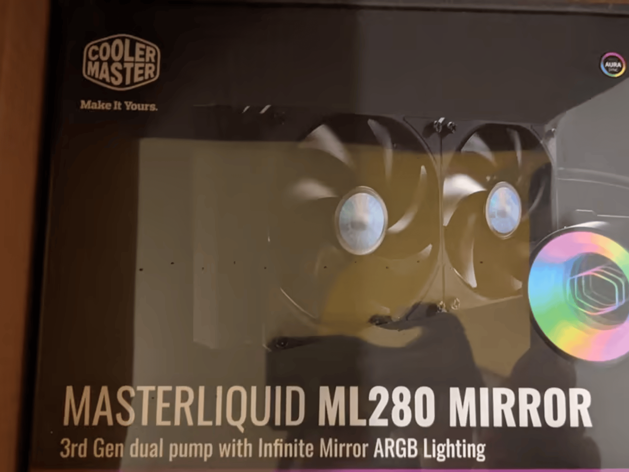 BNIB Cooler Master MasterLiquid ML280 Mirror, Black