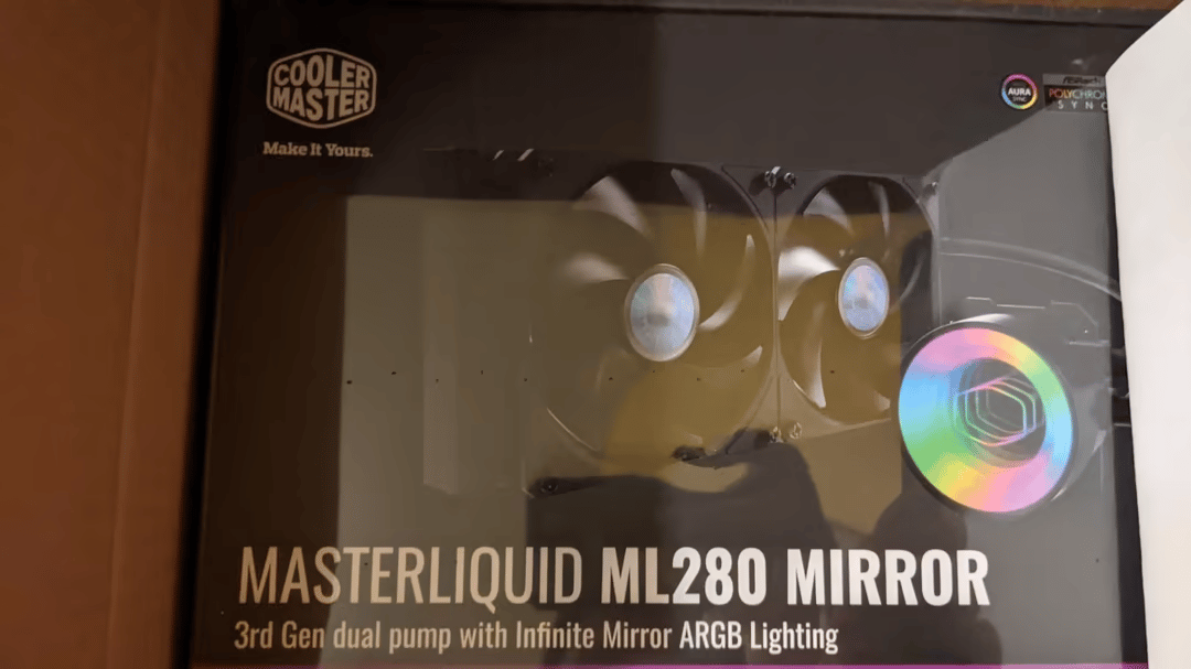 BNIB Cooler Master MasterLiquid ML280 Mirror, Black