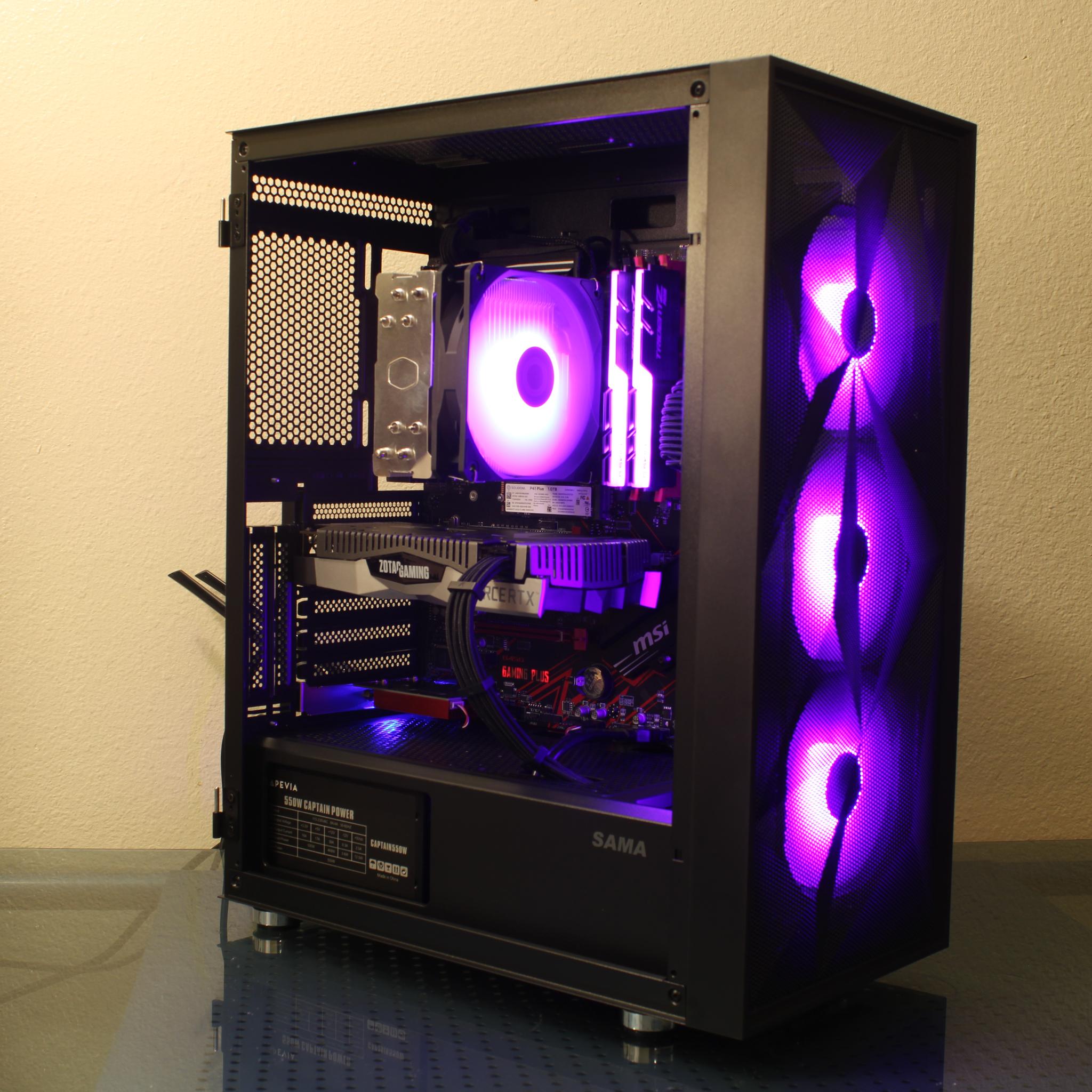 Black Gaming PC | Ryzen 5 3600 | RTX 2060 6GB | 16GB RAM | 1TB SSD | Wi-Fi 6E+Bluetooth | Windows 11