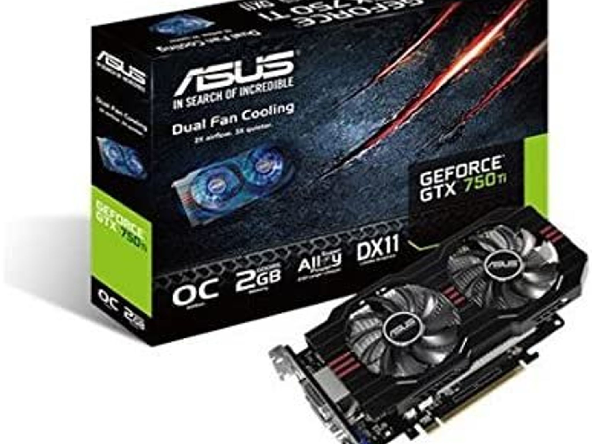 ASUS GeForce GTX 750Ti GDDR5 2GB Graphics Card GTX750TI-OC-2GD5