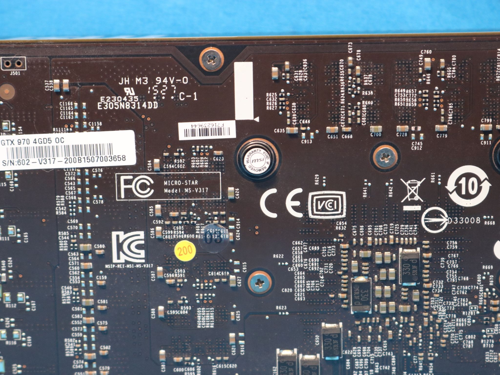 MSI NVIDIA GeForce GTX 970 Afterburner OC 4GB GDDR5 PCIe 3.0 x16 Blower-Style Desktop GPU MS-V317