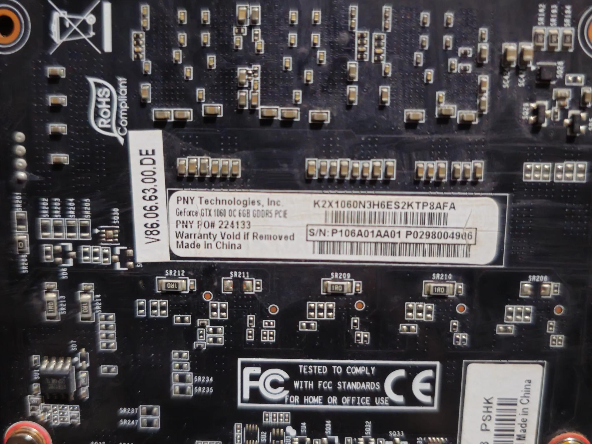 PNY GTX 1060 6GB