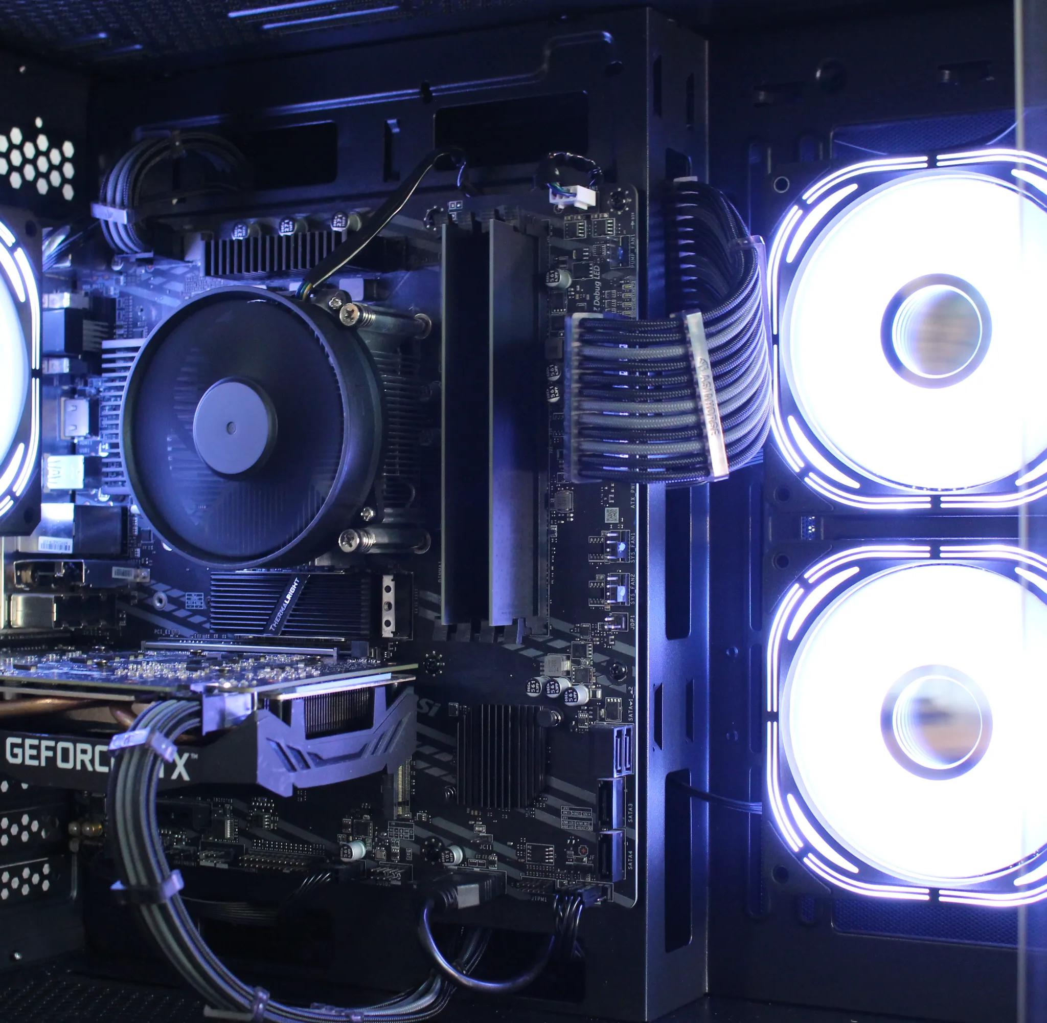 RTX Black Gaming PC | INTEL i7 10700F | Windows 11 Pro | 16GB Ram | 512GB SSD | WiFi & BLE