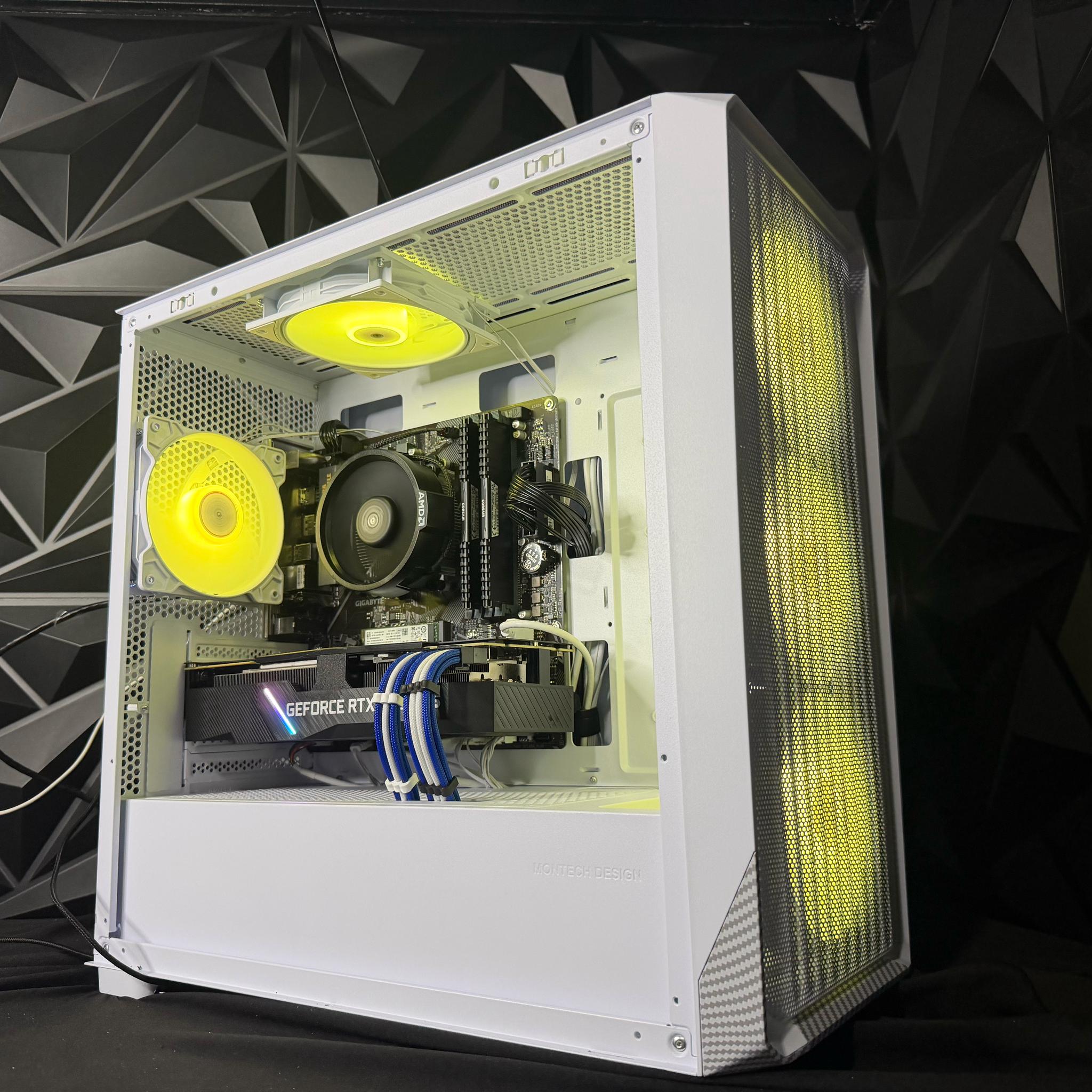 🔵⚡ BLUE FIBER ⚡🔵 Ryzen 5 5500| RTX 2080 Super | 16 GB DDR4| 1 TB SSD| 650W PSU