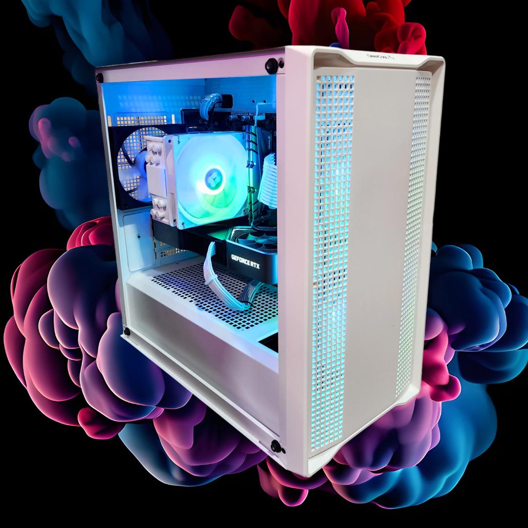 ⛅️Heavenly😶‍🌫️: RTX 3080 10GB FE | Ryzen 5 5600 | 32GB DDR4 RAM | 1TB SSD | 4 Fans | White RGB PC
