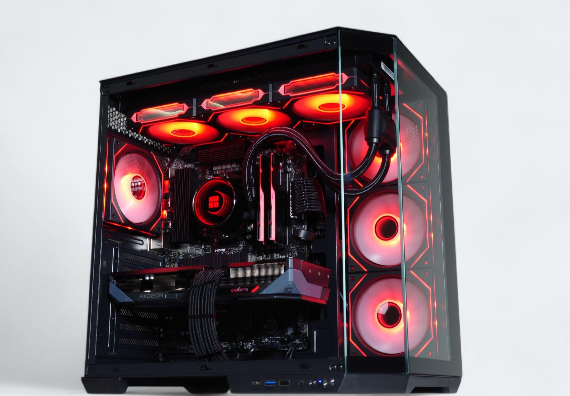 🖤Darkstar◼️Liquid Cooled Gaming PC◼️AMD RX 9070 16GB◼️AMD Ryzen 7 7700◼️32GB DDR5◼️1TB NVME
