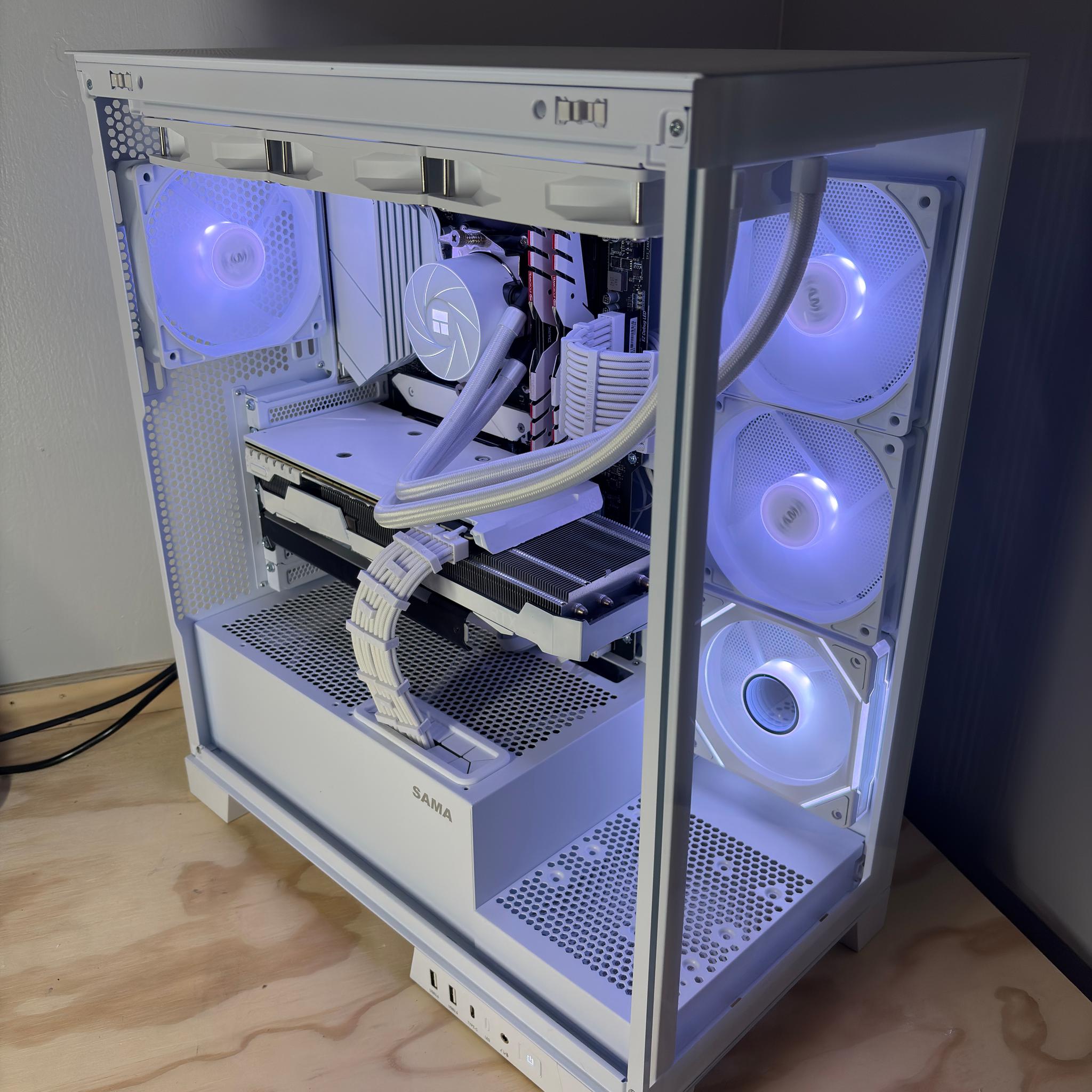 🧊❄️ Glacier Series All White Gaming PC / Ryzen 7 + RTX 3070 / 1TB NVMe SSD / Ready To Play! ❄️🧊