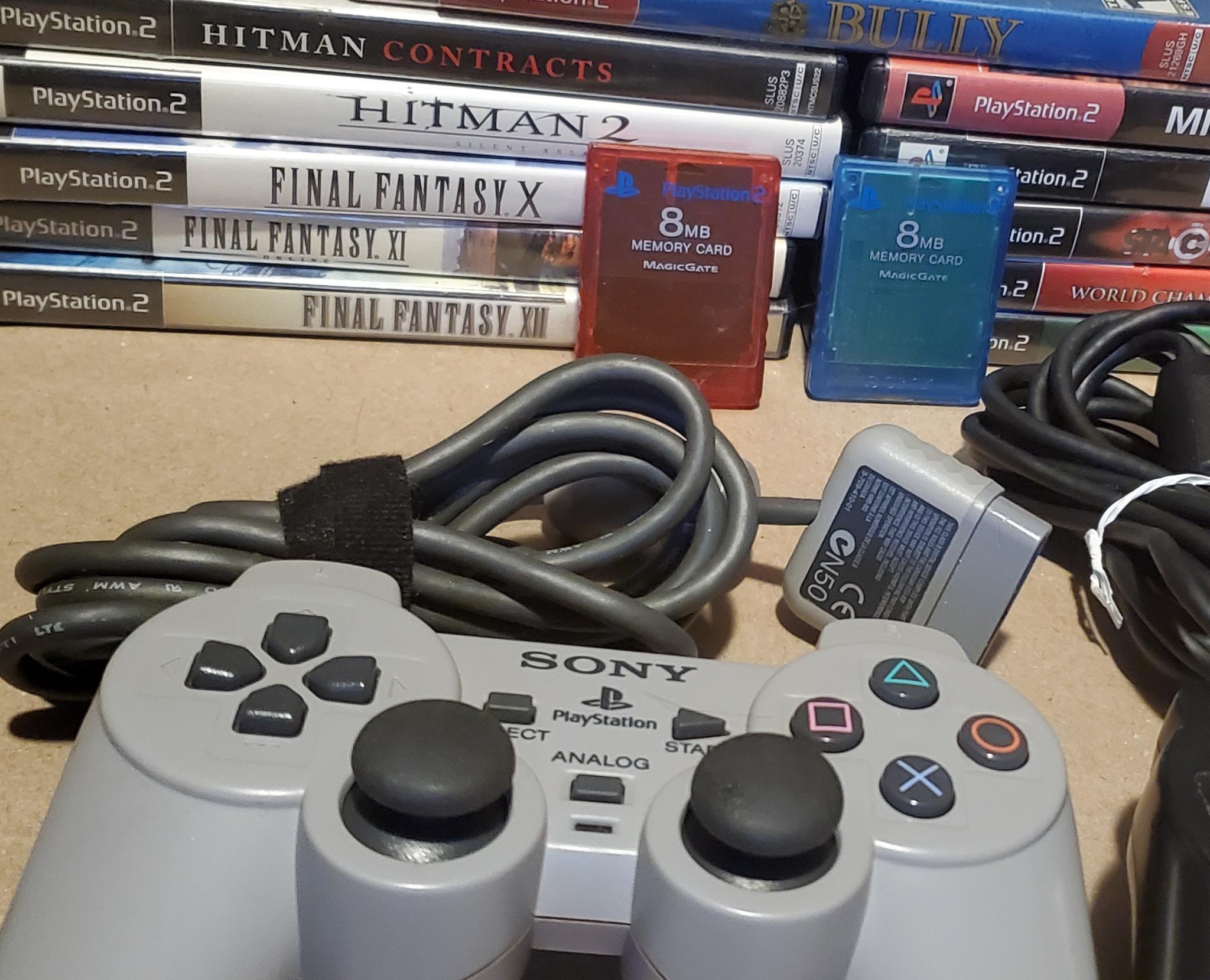 PS2 Fat model console w/games bundle