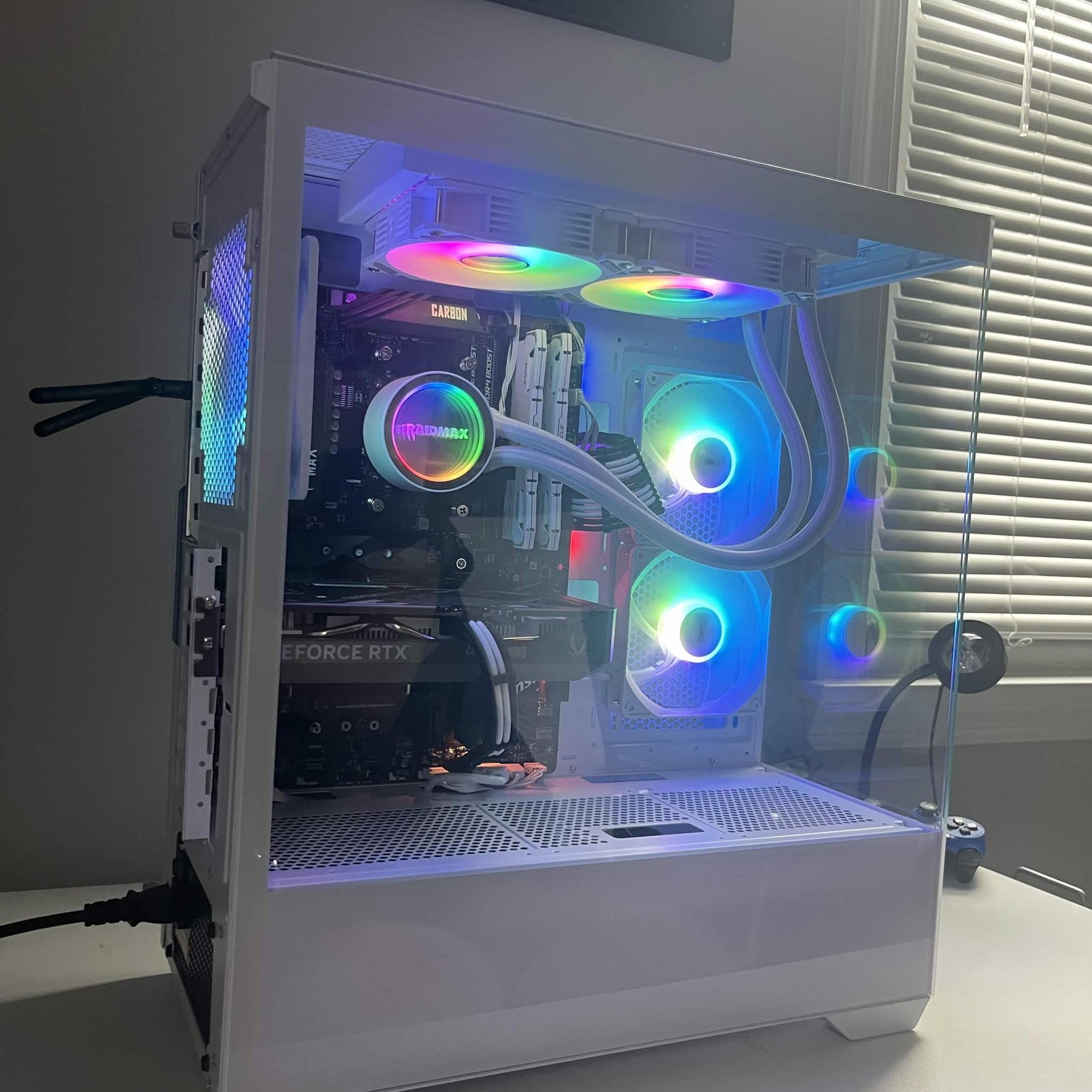 🖥️ RTX 5060 | Ryzen 5 5600x | 32gb DDR4 Ram | Water Cooled White Gaming PC