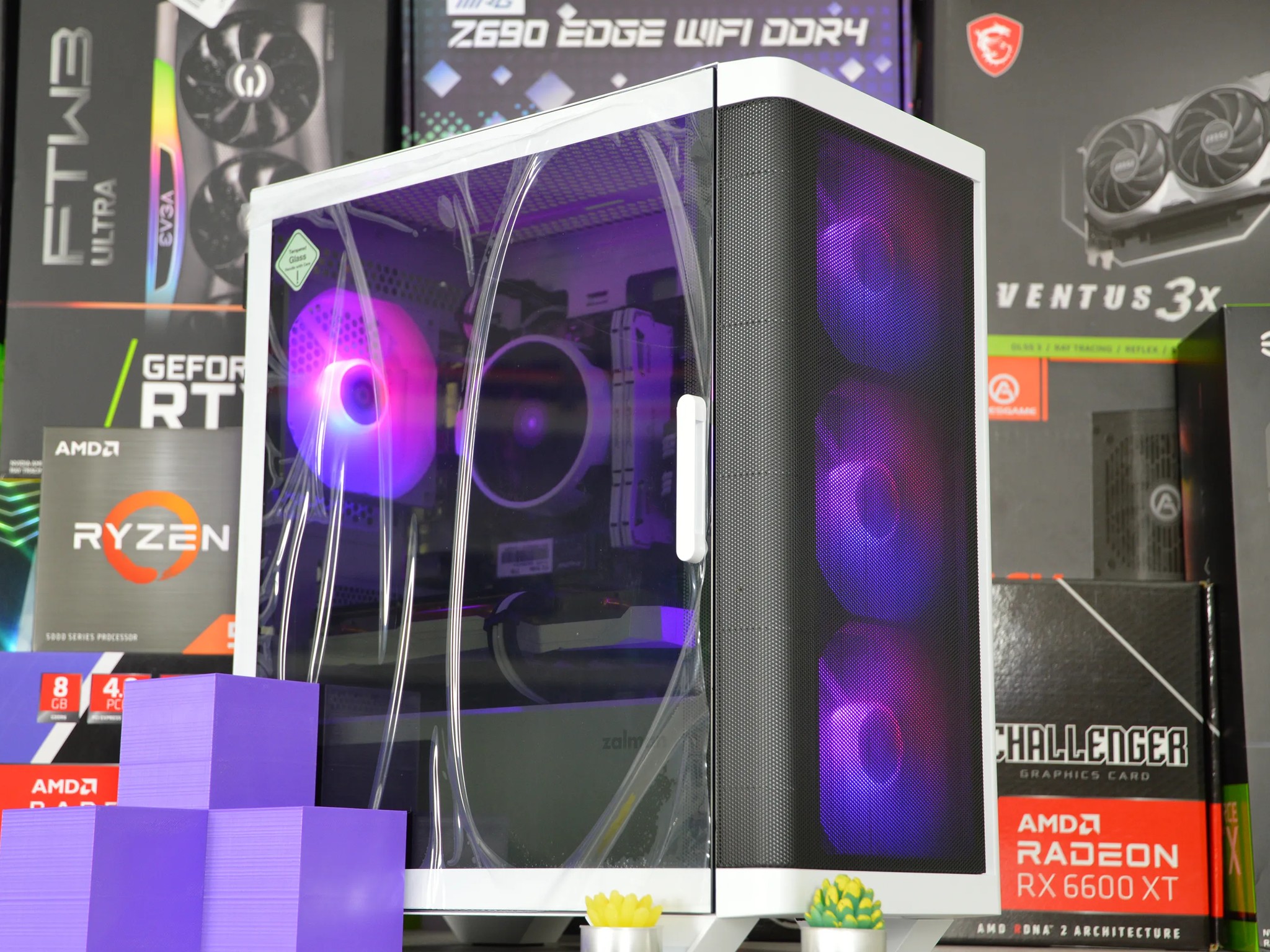 ☯️☯️| RX 6600XT 8GB | RYZEN 5 5500 | 16GB DDR4 RAM | 1TB NVME SSD | VaporWave |