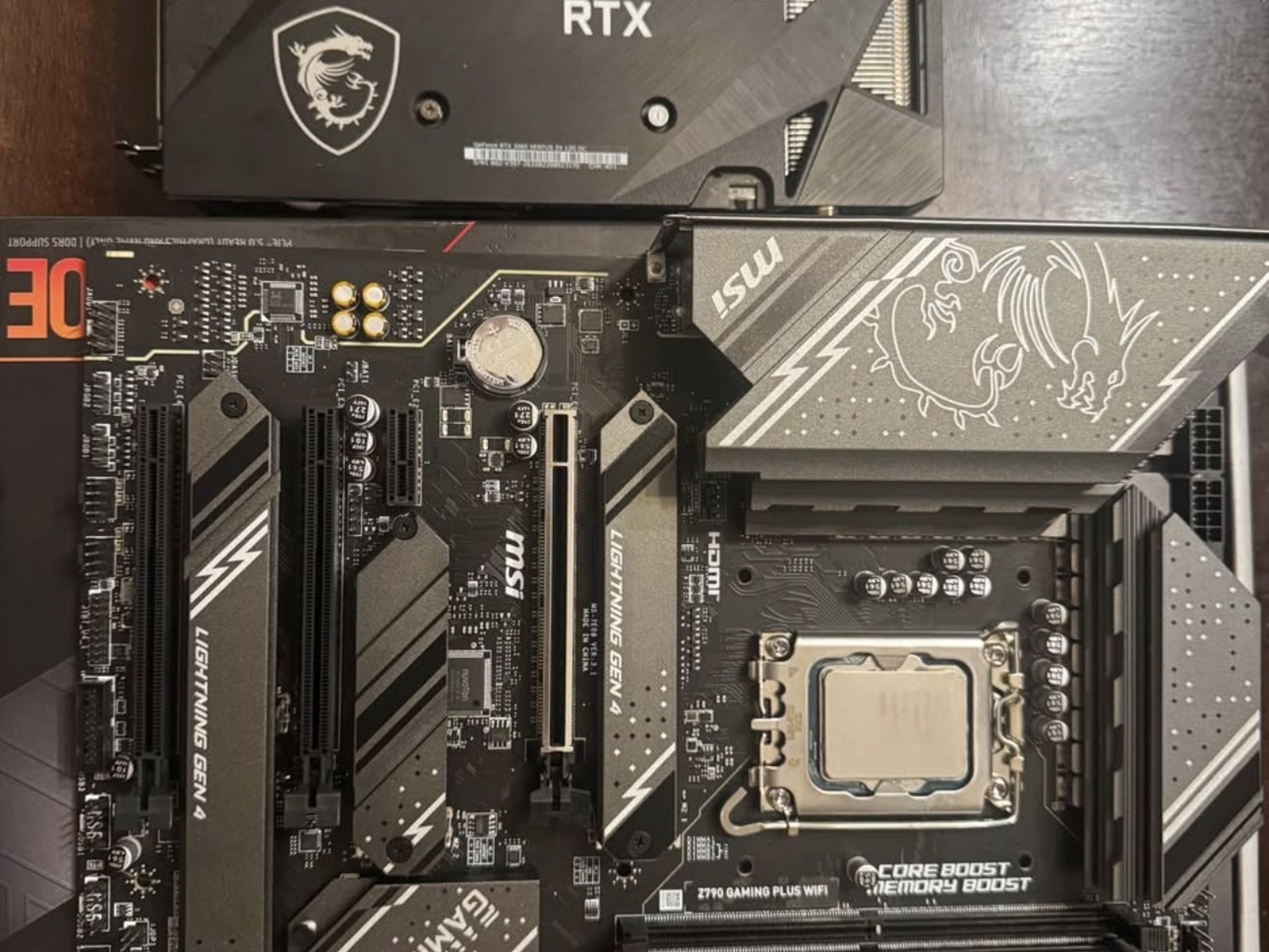 MSI 3060 12gb,  MSI z790 gaming plus WiFi & Intel I5 12600kf