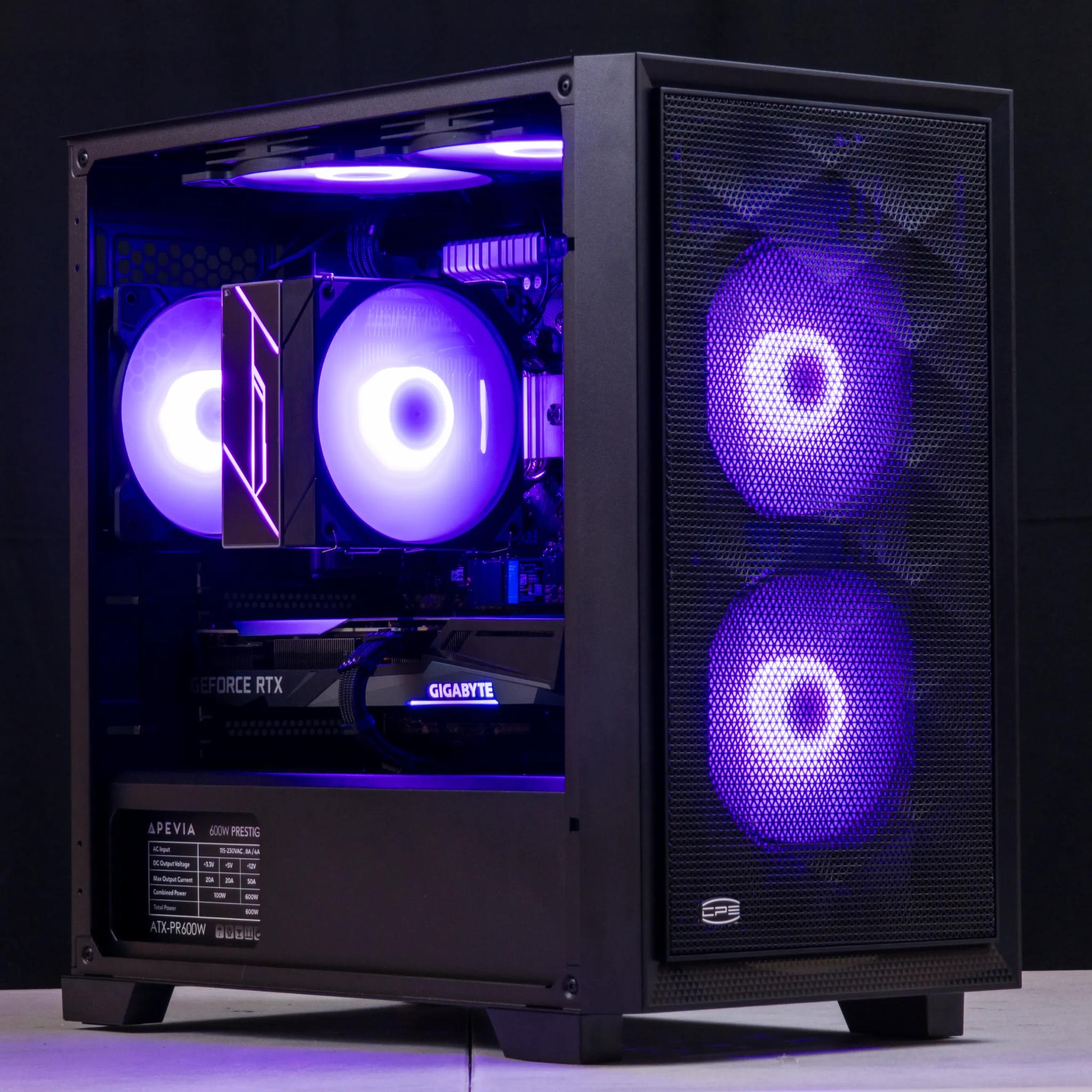 💜🖤 RTX 3060Ti / Ryzen 5 5600 / 32GB Gaming PC 🖤💜