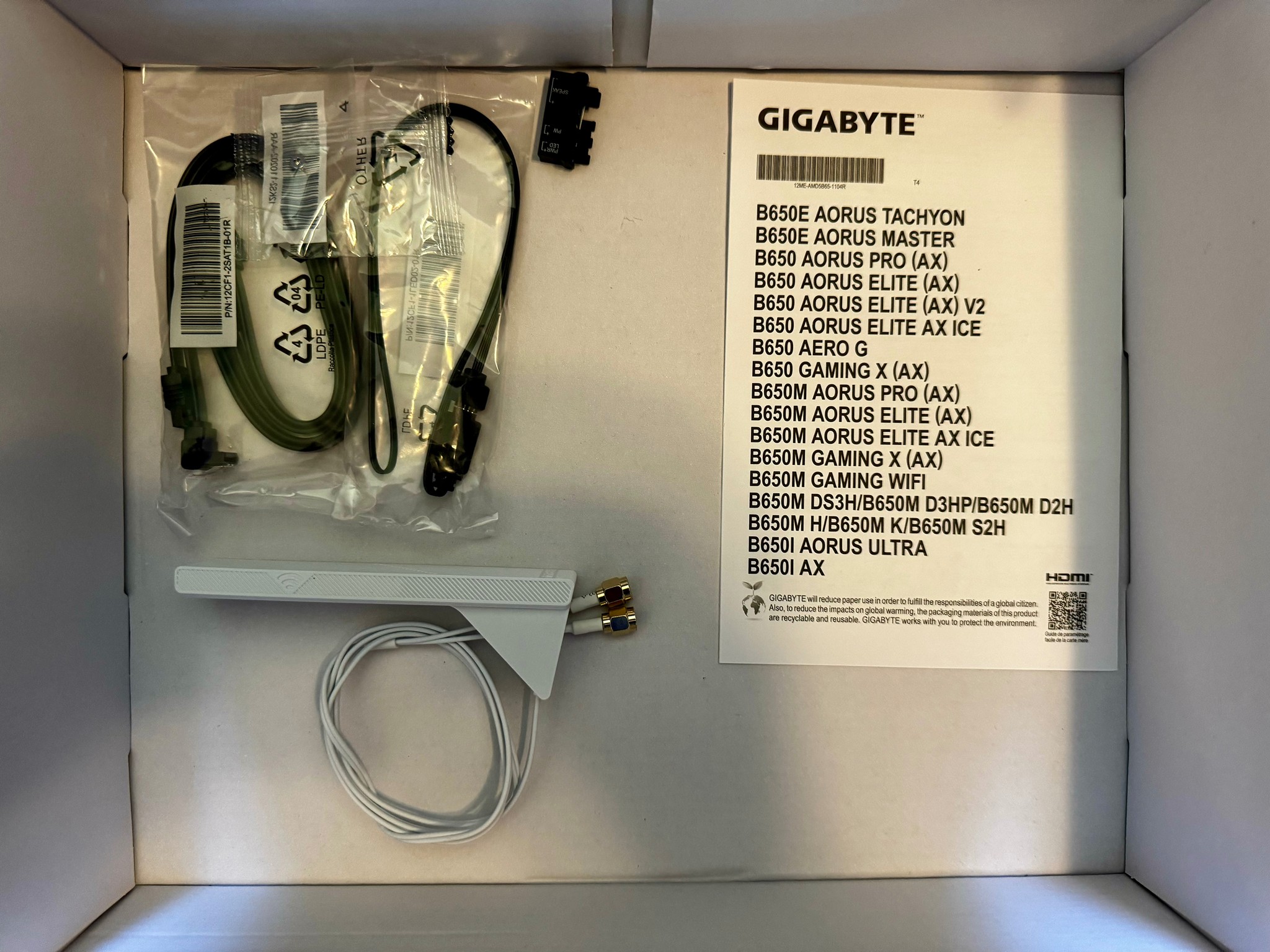 Gigabyte B650 AORUS ELITE AX ICE (DDR5, AM5)