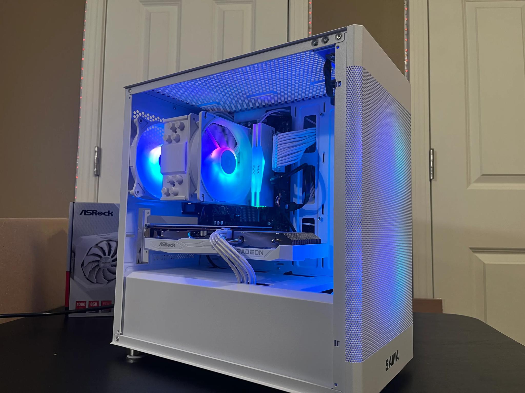 WHITE ARGB PC|RX 6600|INTEL 12TH GEN|16GB RAM|500GB SSD