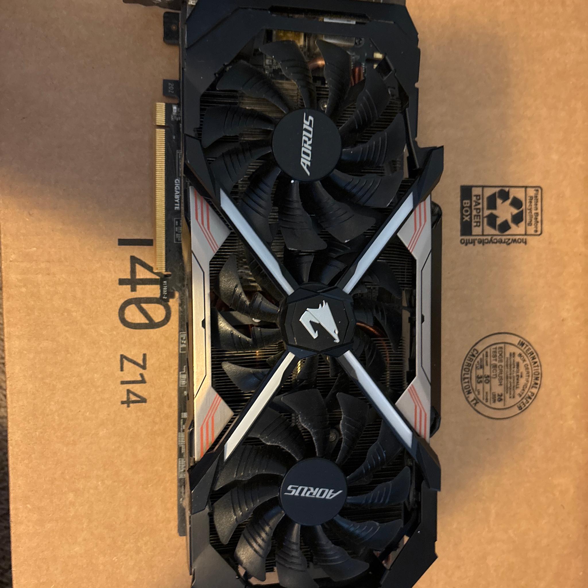 GIGABYTE AORUS XTREME Nvidia GTX 1080 Ti Graphics Card - Used, good condition
