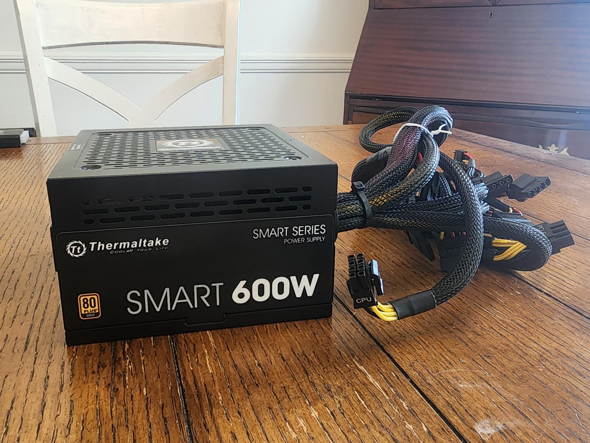 ThermalTake Smart 600W 80+ Gold PSU, OEM version of TT Toughpower GX2 (C Tier)