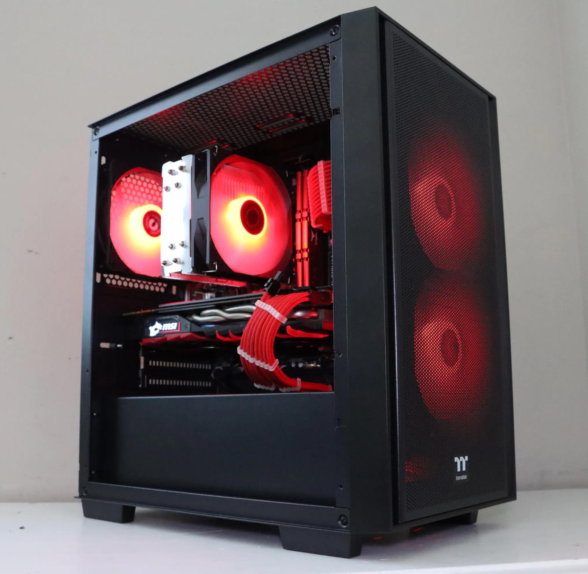 🔥RED RGB GAMING PC | GTX 1070 | Ryzen 5 | 512gb NVME SSD | 16gb Ram🔥