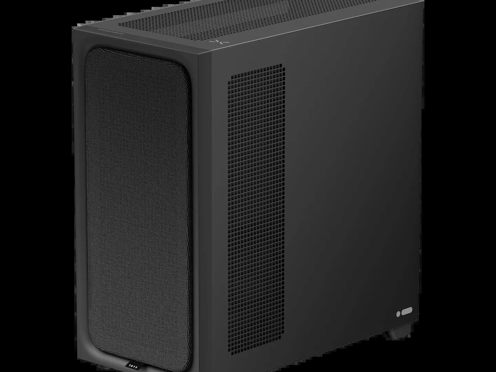 TRYX FLOVA F50 Black Mid Tower ATX PC Case Fabric Tempered Glass - New