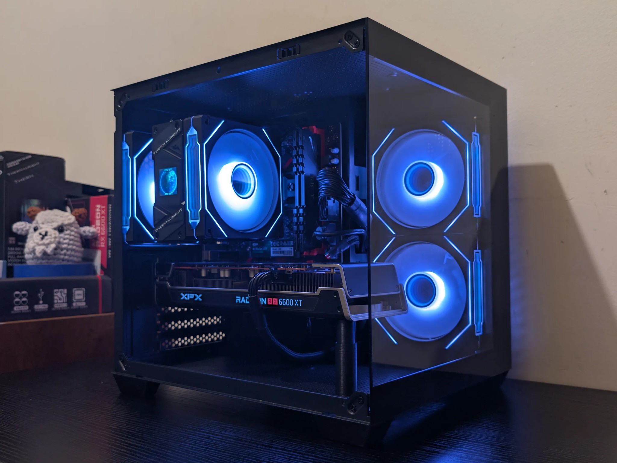🐦‍⬛ Black RGB Gaming PC | RX 6600XT | Ryzen 5 3600 | 1TB SSD | 16GB RAM | WiFi & Bluetooth 🐦‍⬛