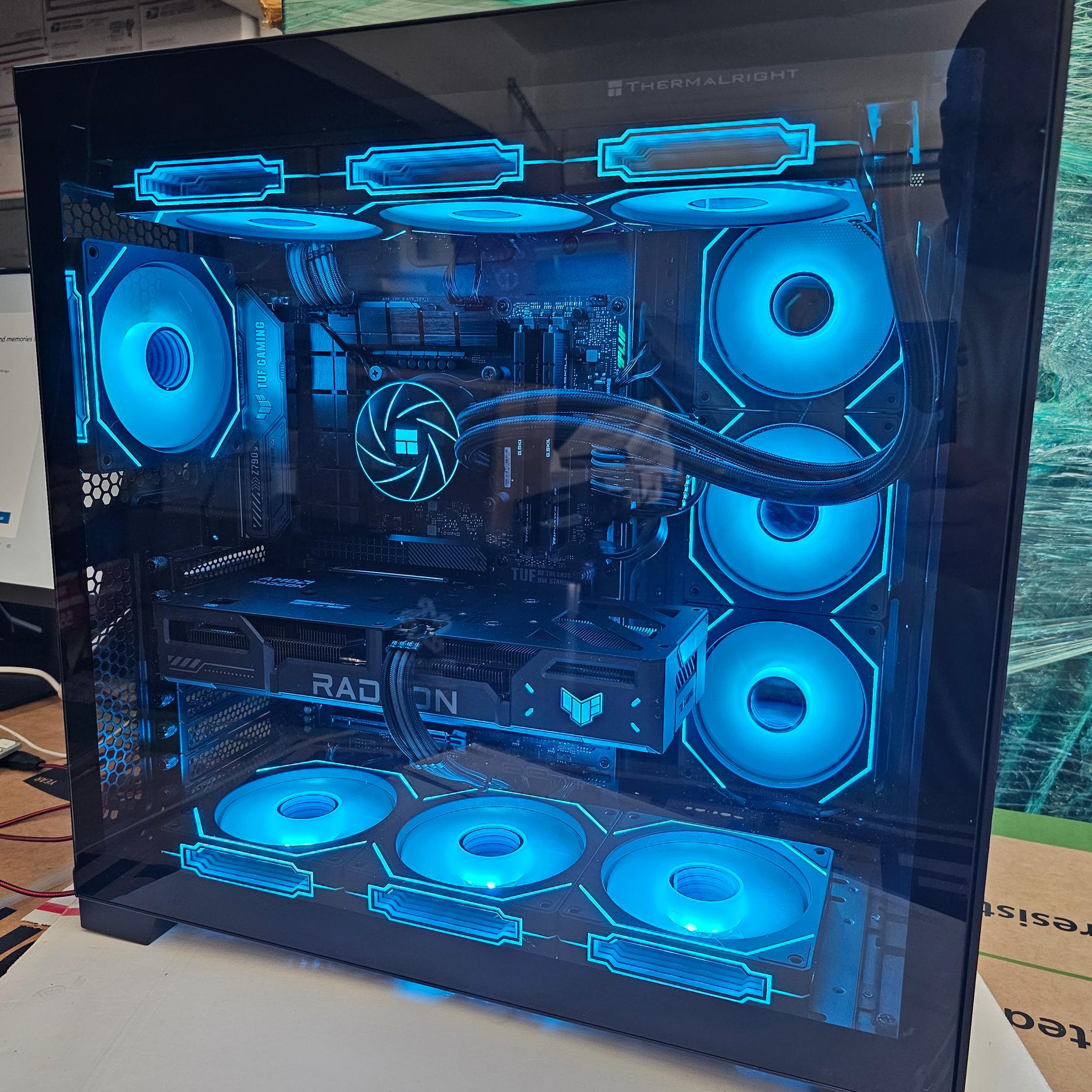 Black gaming pc | i9 12900k | 32gb ram ddr5 | 9060 rx 16gb | 2tb ssd | Windows 11 pro