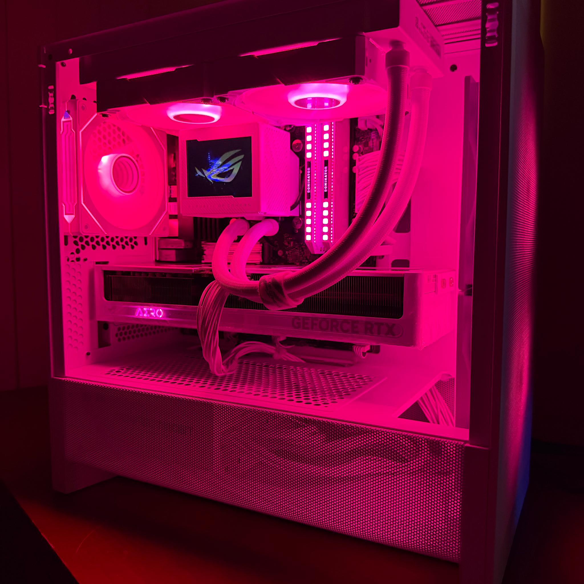 “Pink Panther” Gaming PC Customizable RGB Ryzen 7 8700G, RTX 5070 12GB, 32GB DDR5, 1TB Gen4 NVMe
