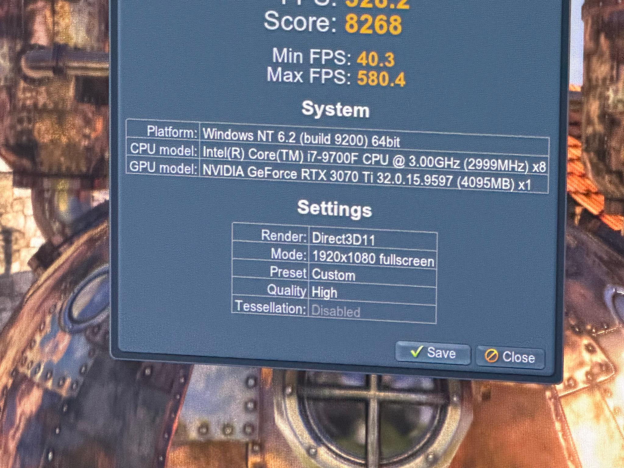 i7 9700F, 32GB DDR4 Ram, RTX 3070TI, 1 TB SATA Drive Gaming System
