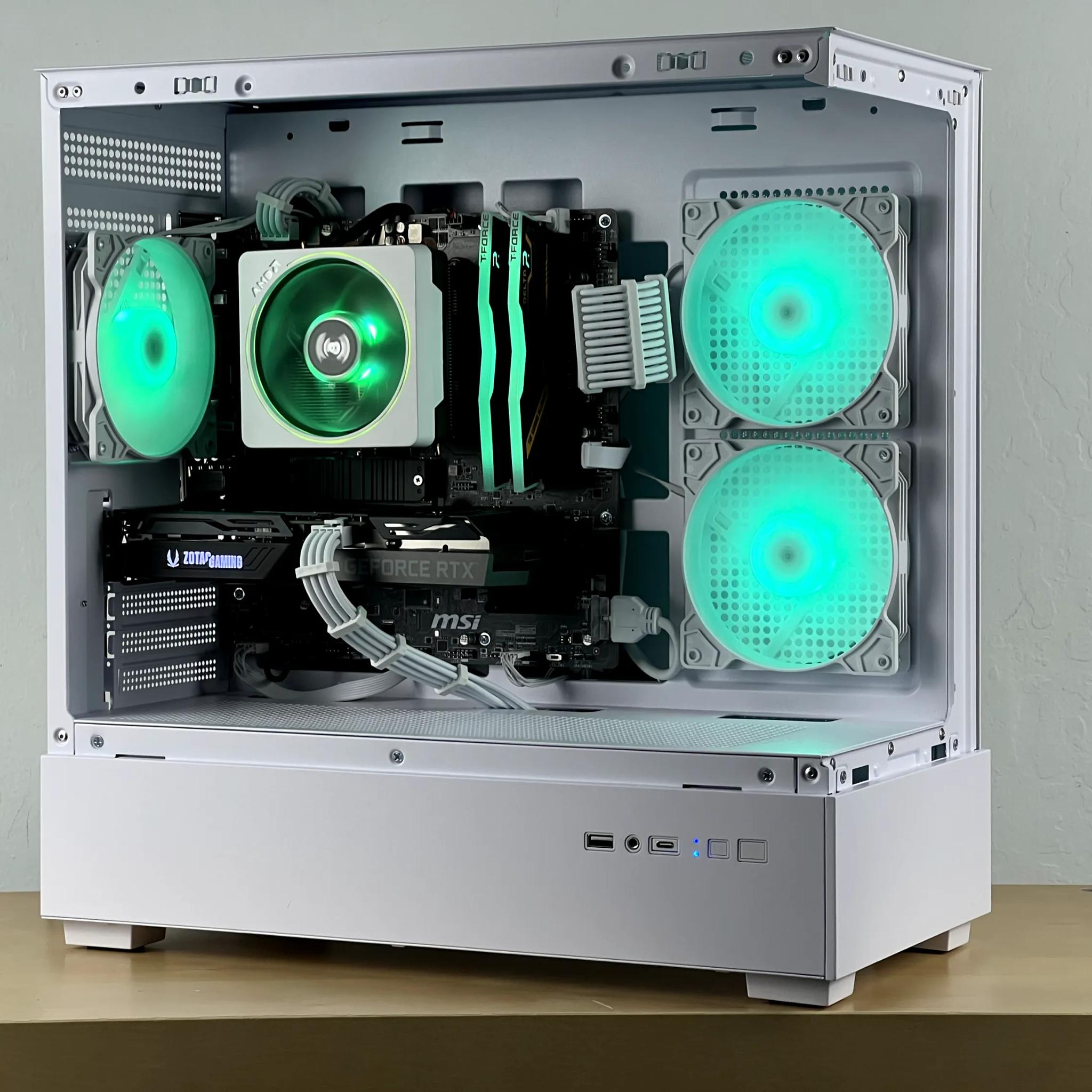🧊 Fast and Clean White Gaming PC | RTX 3060 TI | AMD Ryzen 7 3700X | 1TB SSD | 16GB RAM | 🧊