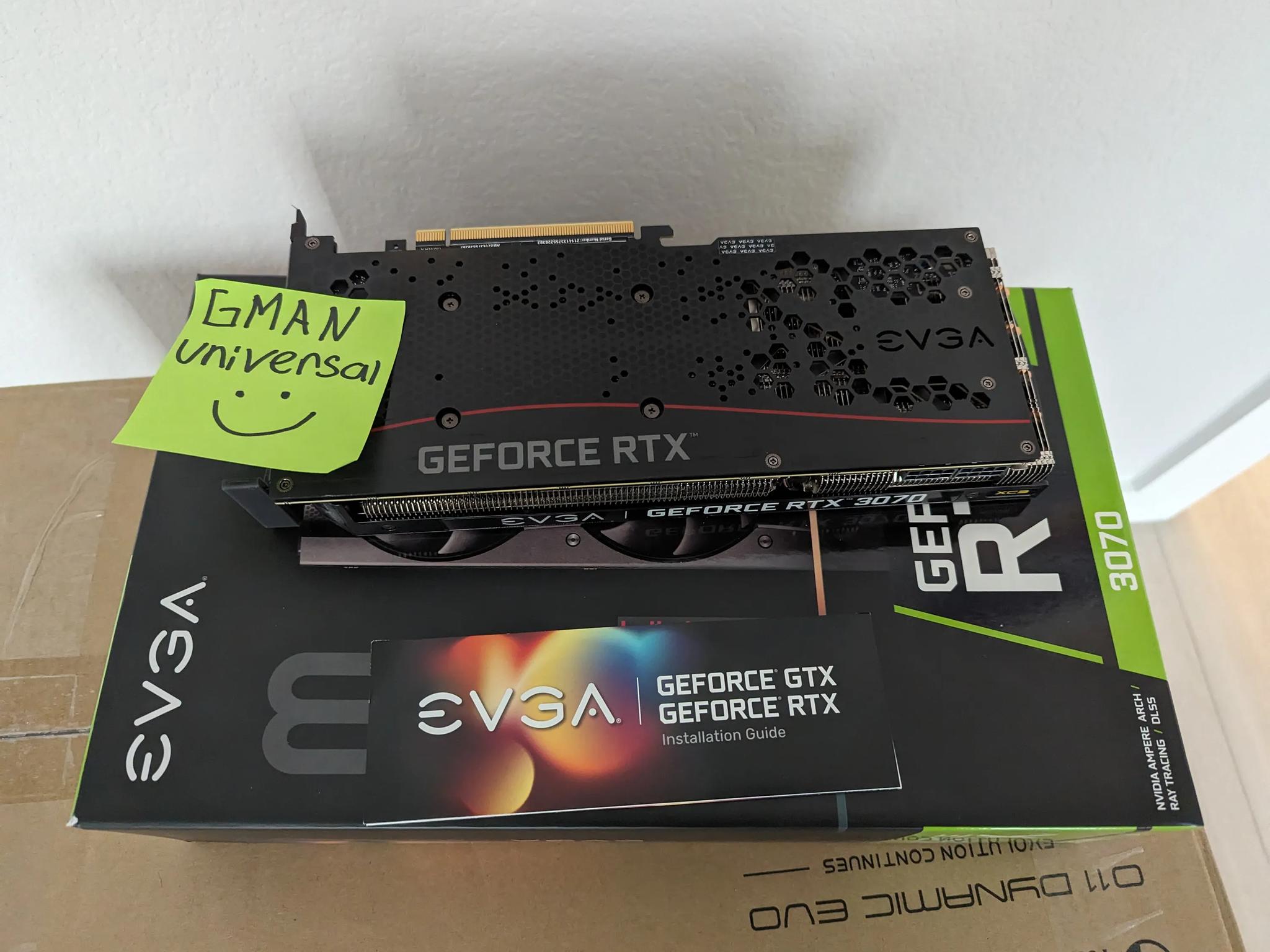 EVGA GeForce RTX 3070 XC3 ULTRA GAMING