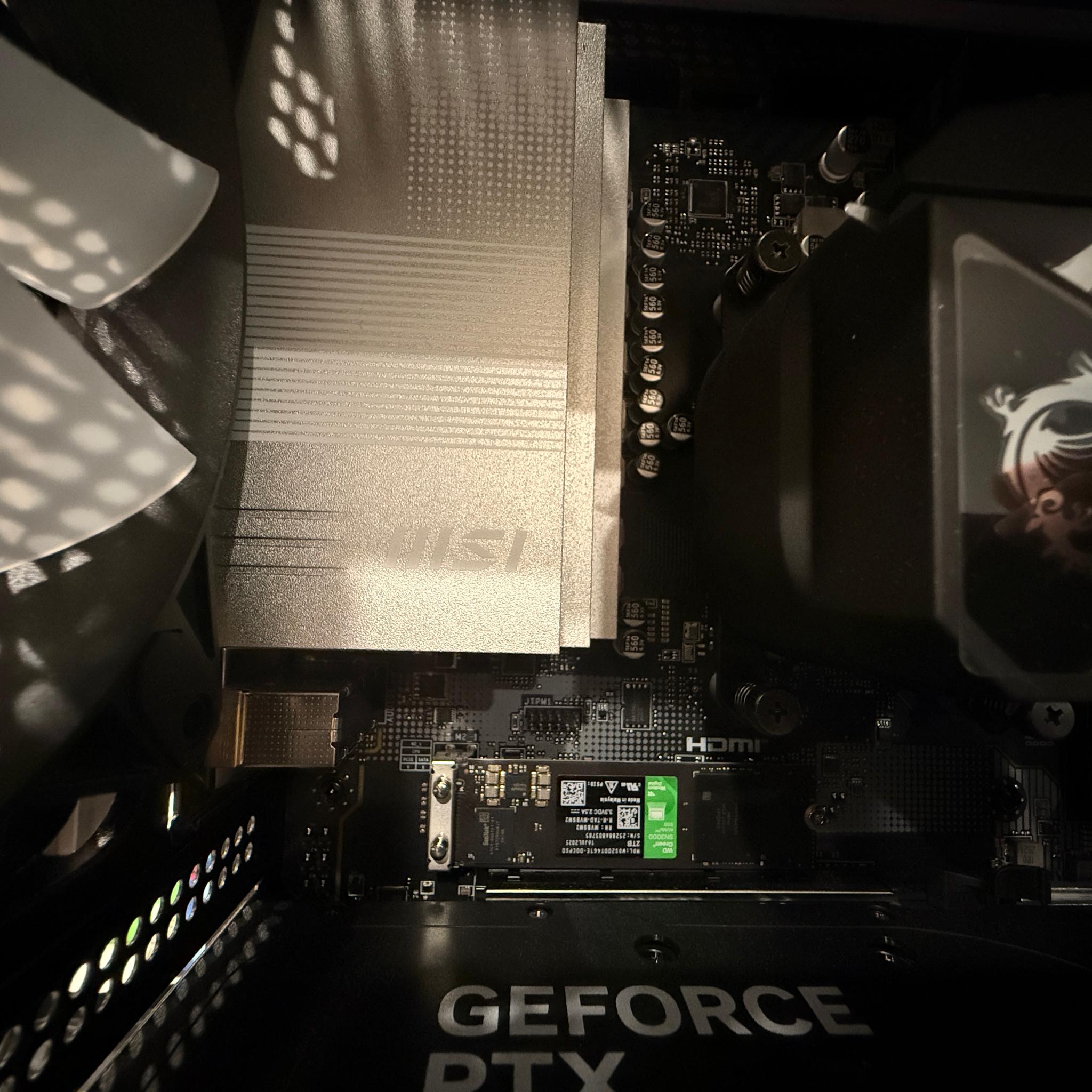 MSI Aegis Gaming Desktop - AMD Ryzen 9 9900X - GeForce RTX 5080 - Windows 11 Home - 32GB RAM - 2TB S