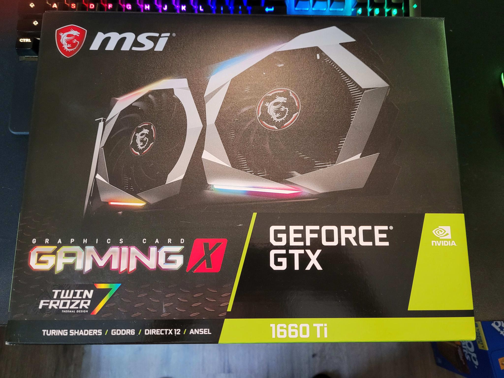 Brand New! MSI GeForce GTX 1660 Ti 6 GB GAMING X Video Card 