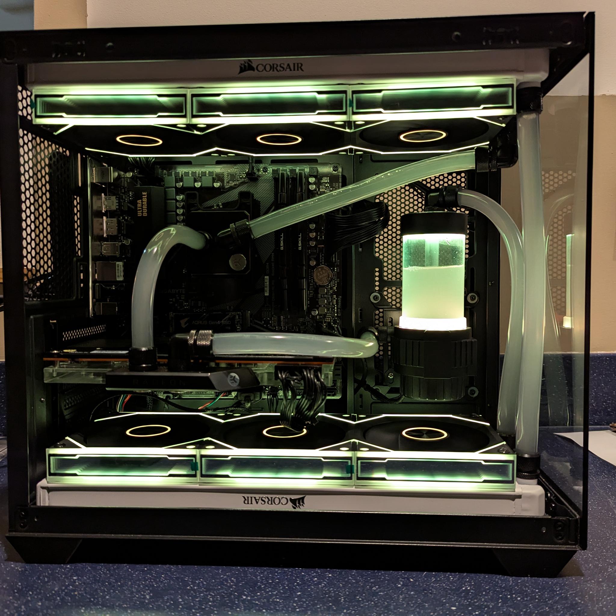 AMD 1080p / 1440p Water‑Cooled Gaming PC — Brand New