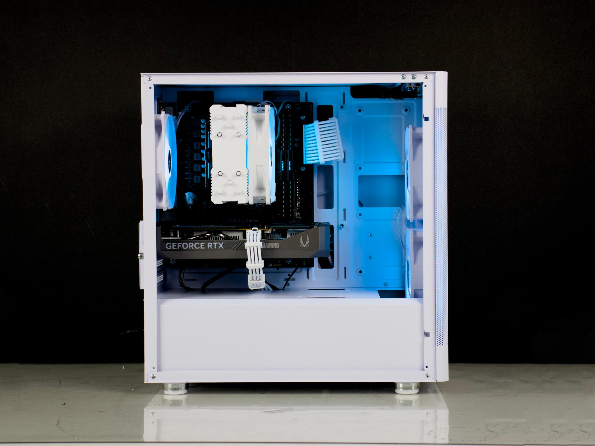 🧊RGB Gaming PC – RTX 5060, Ryzen 5500, 32GB RAM, 1TB SSD - RGB, WiFi🧊⚪