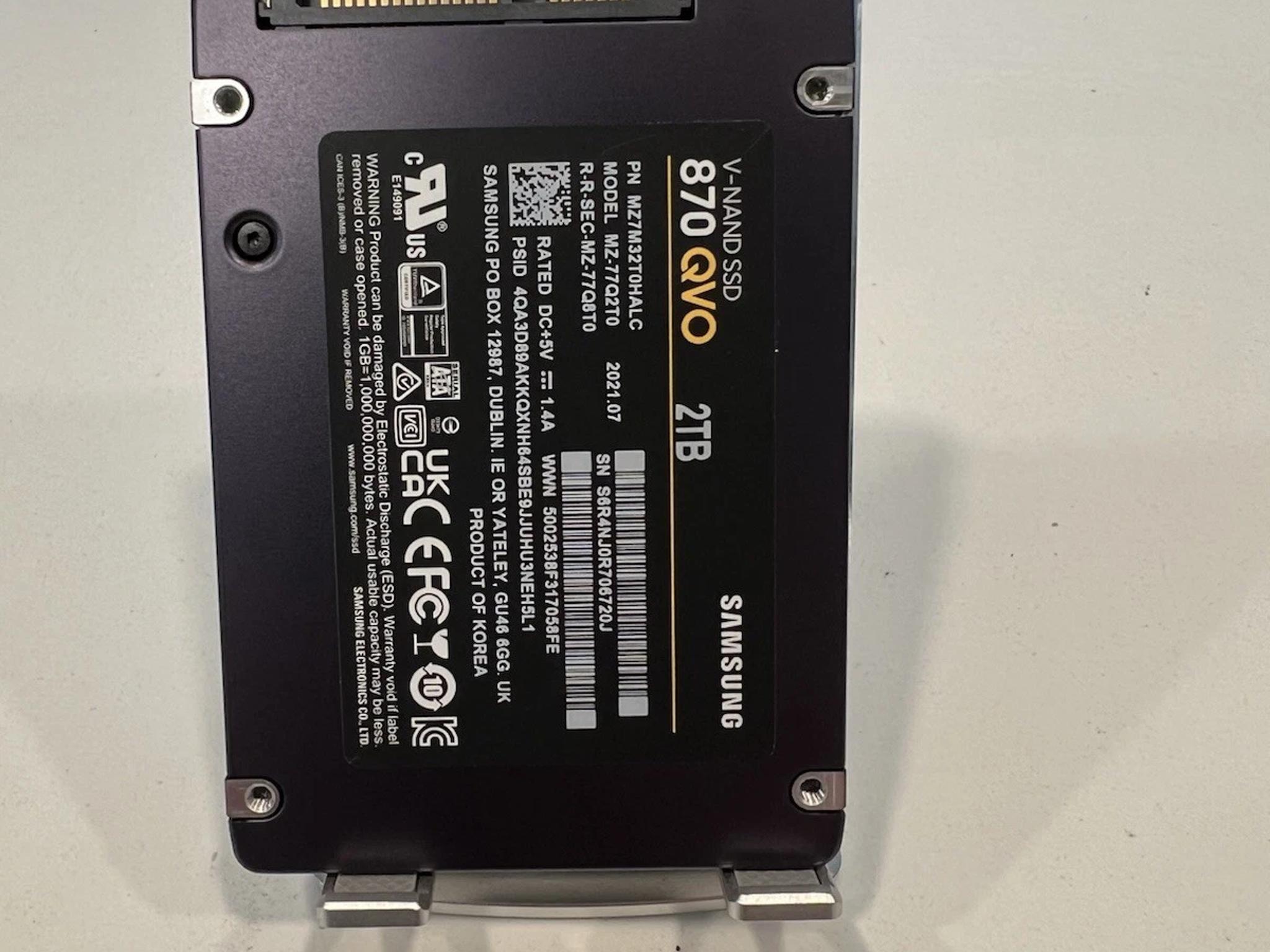Samsung 870 QVO Series 2TB 2.5'' SATA V-NAND Internal SSD MZ-77Q2T0