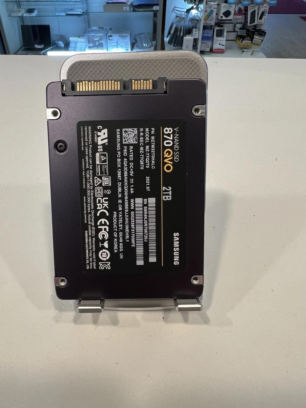 Samsung 870 QVO Series 2TB 2.5'' SATA V-NAND Internal SSD MZ-77Q2T0