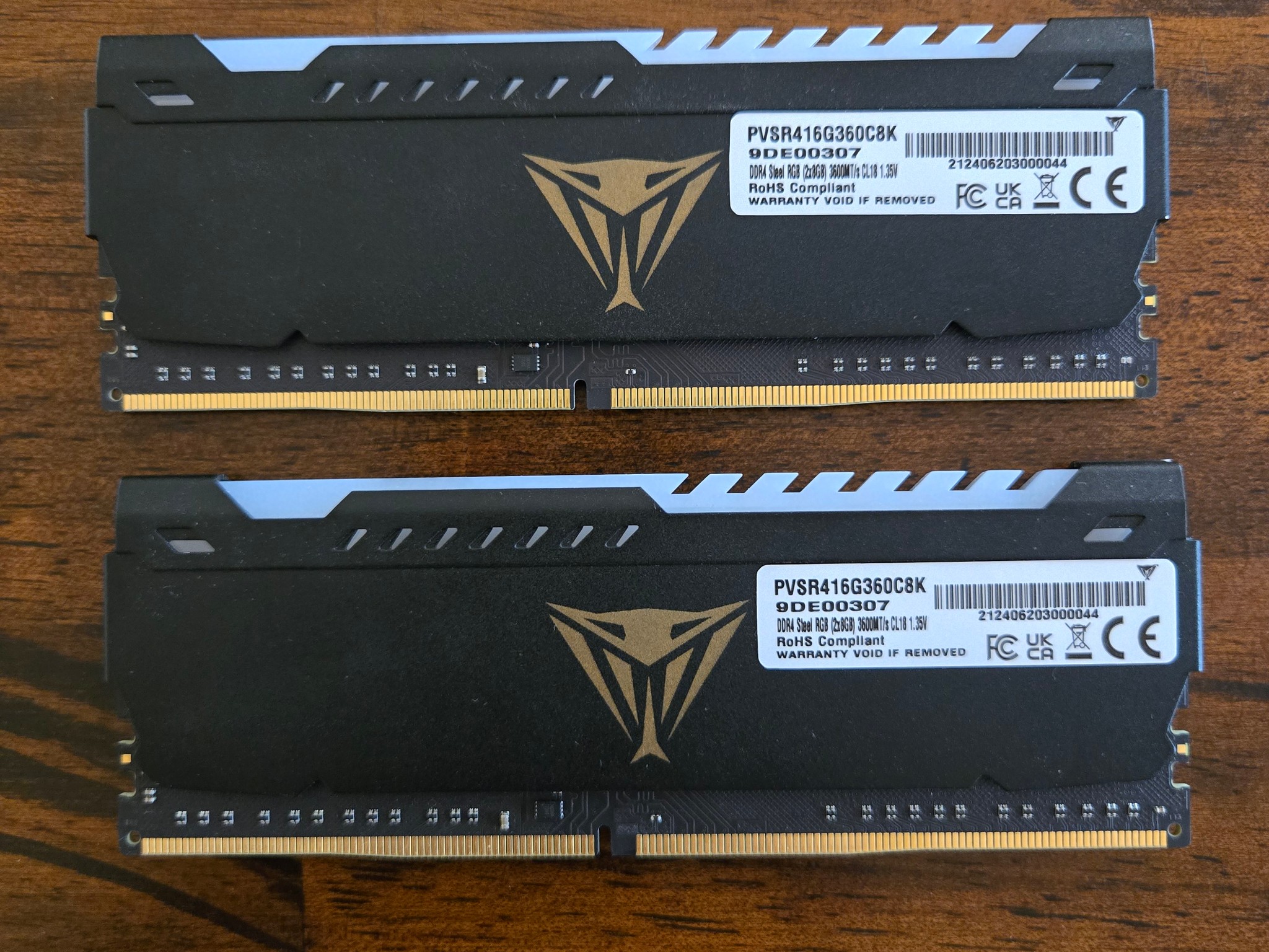 Patriot Viper Steel RGB 16GB (2x8GB) DDR4 3600MHz CL18 RAM PVSR416G360C8K