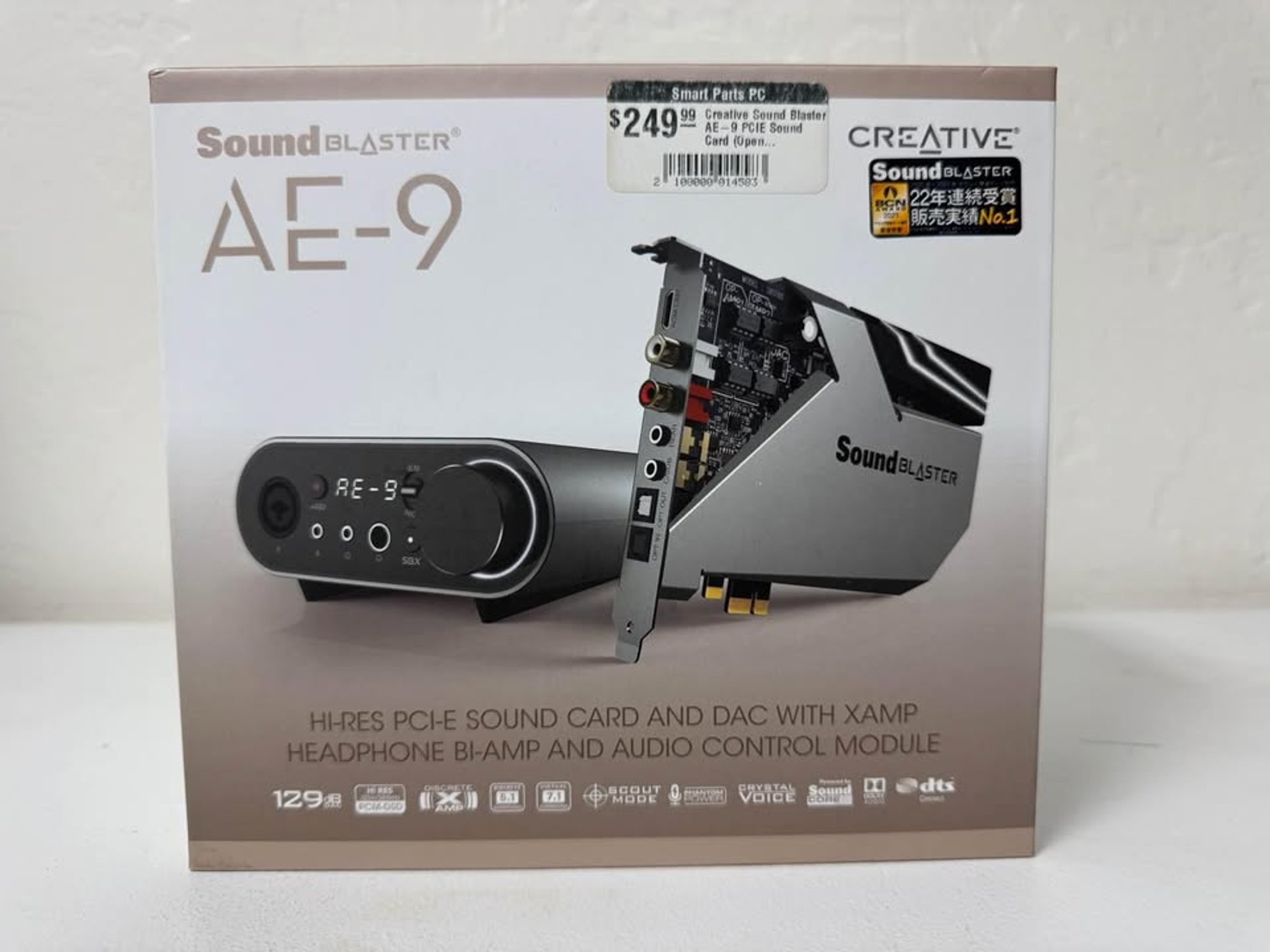 Creative Labs Sound Blaster AE-9 PCIE Sound Card (Open Box)
