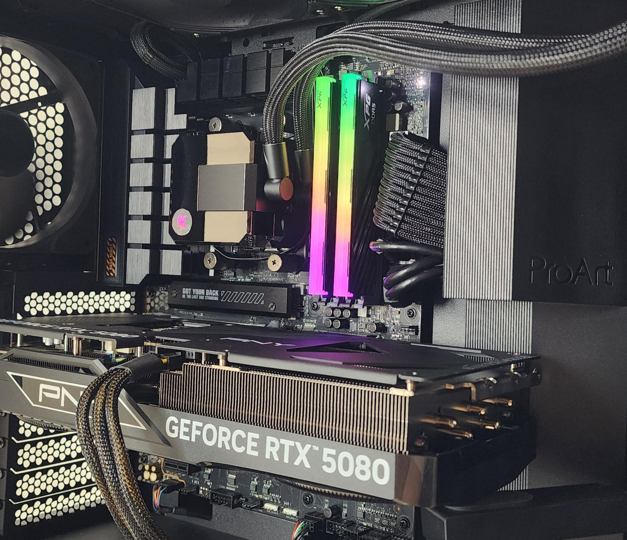 Gaming PC Ryzen 7 7800X3D 32GB RAM 2TB SSD RTX 5080 16GB Windows 11 Computer