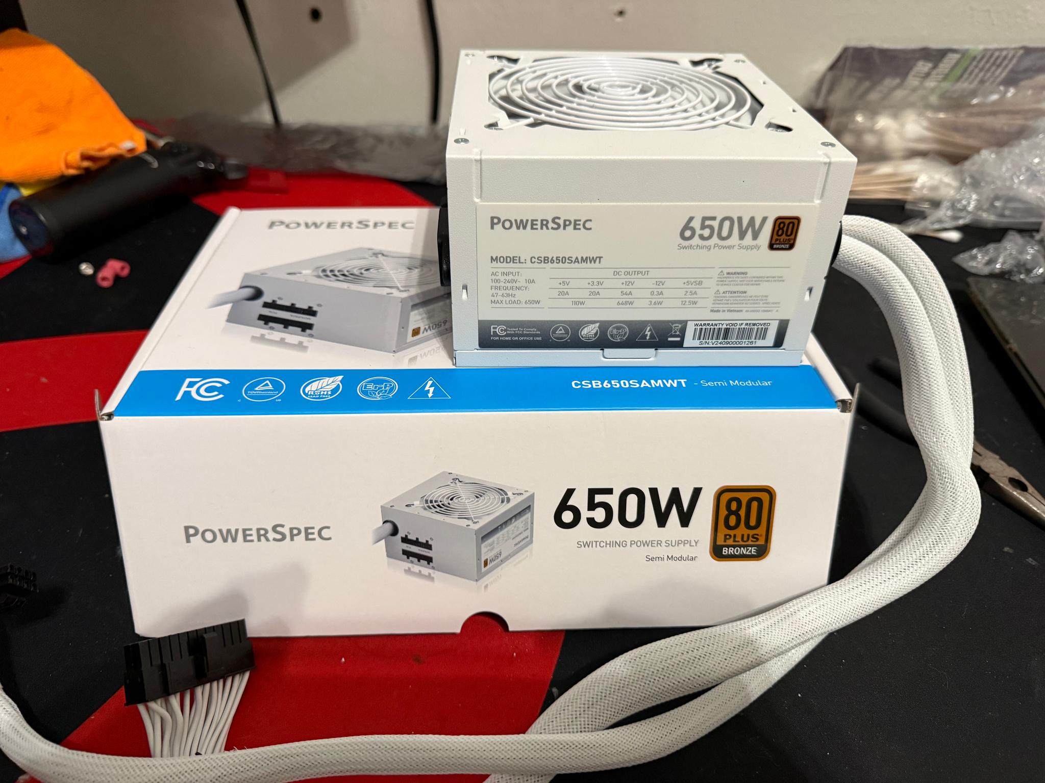 PowerSpec 650w Semi Modular PSU