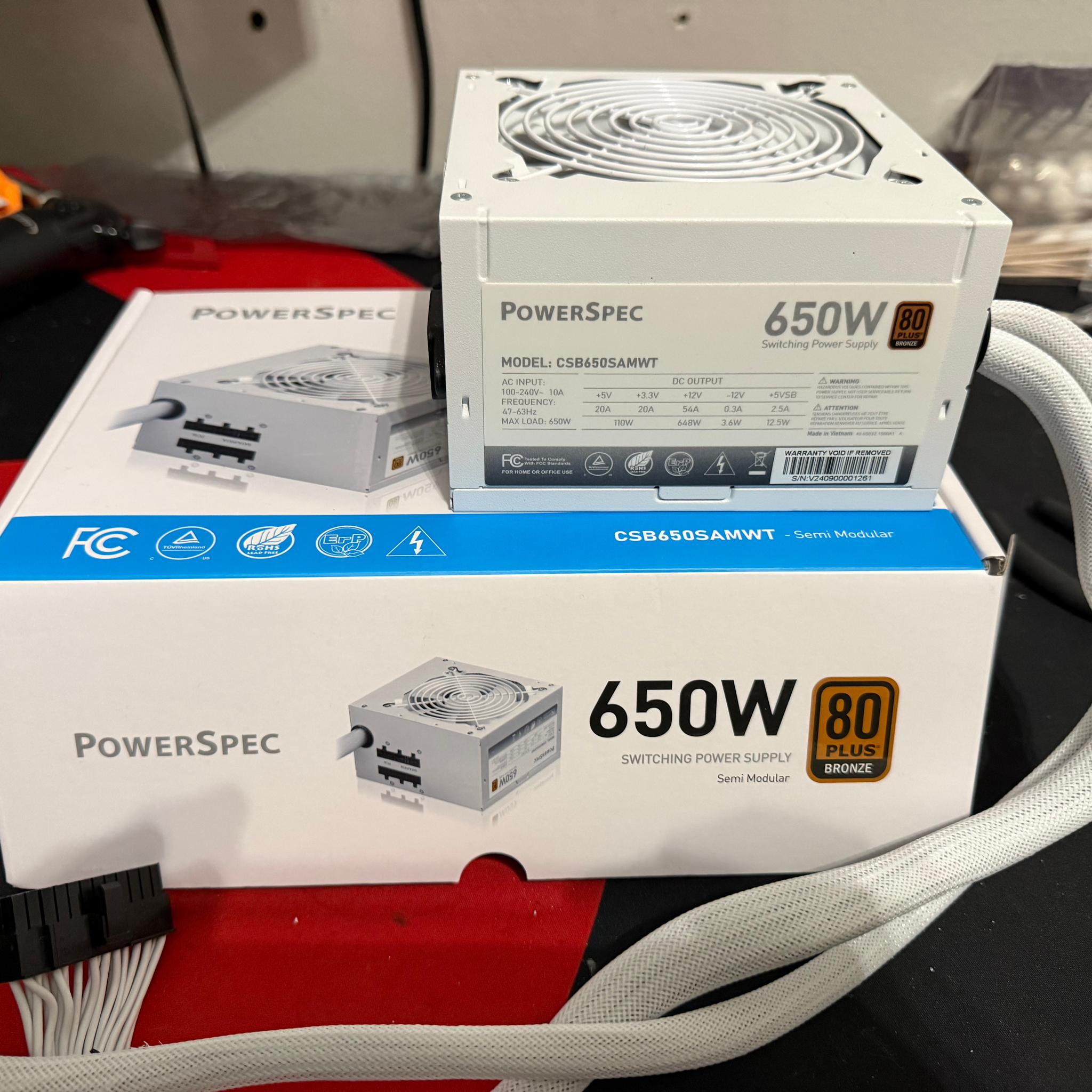 PowerSpec 650w Semi Modular PSU