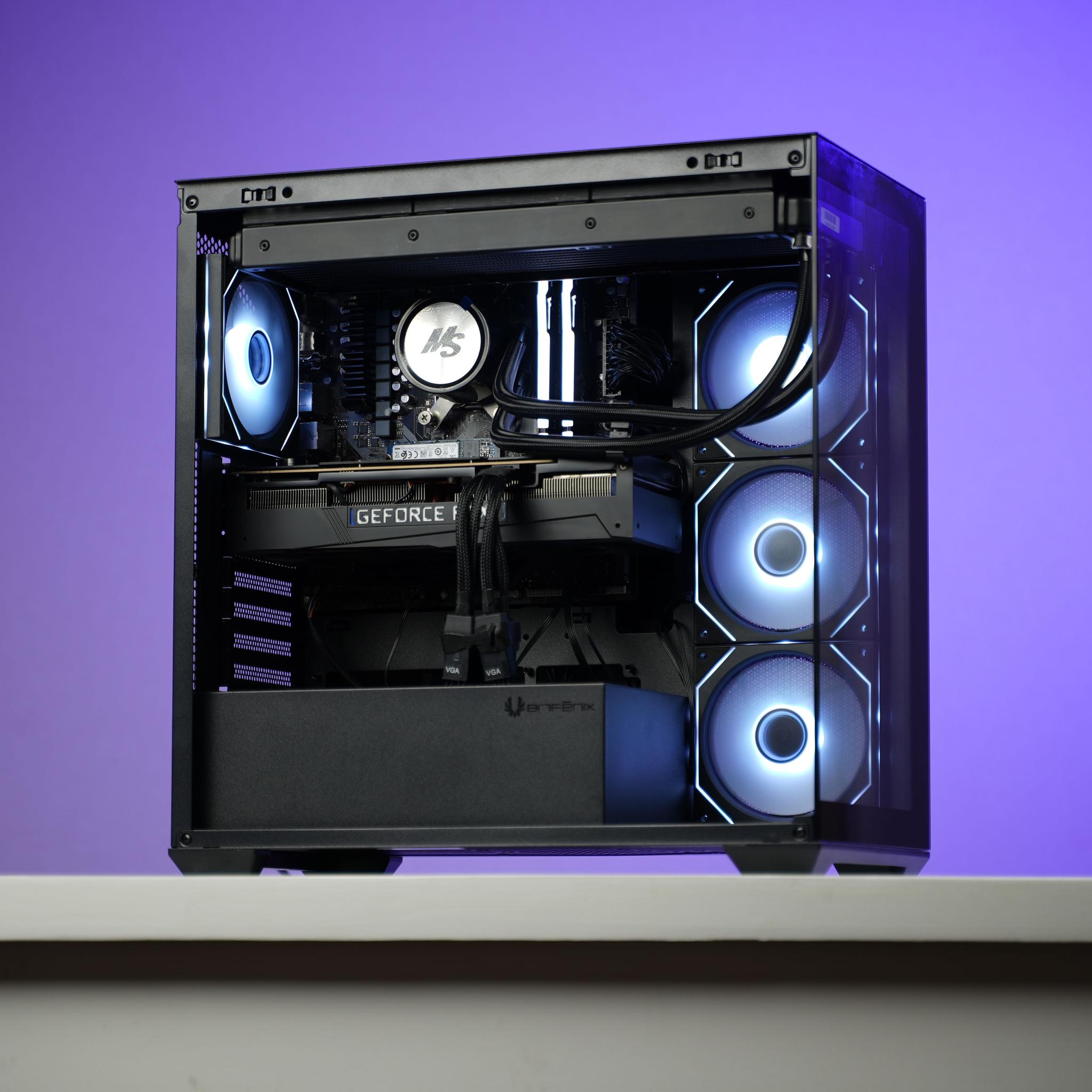 “NOIRFORM 2” RTX 4080 Super Ryzen 7 9700X 32GB 2TB Windows 11 Pro Workstation Gaming PC