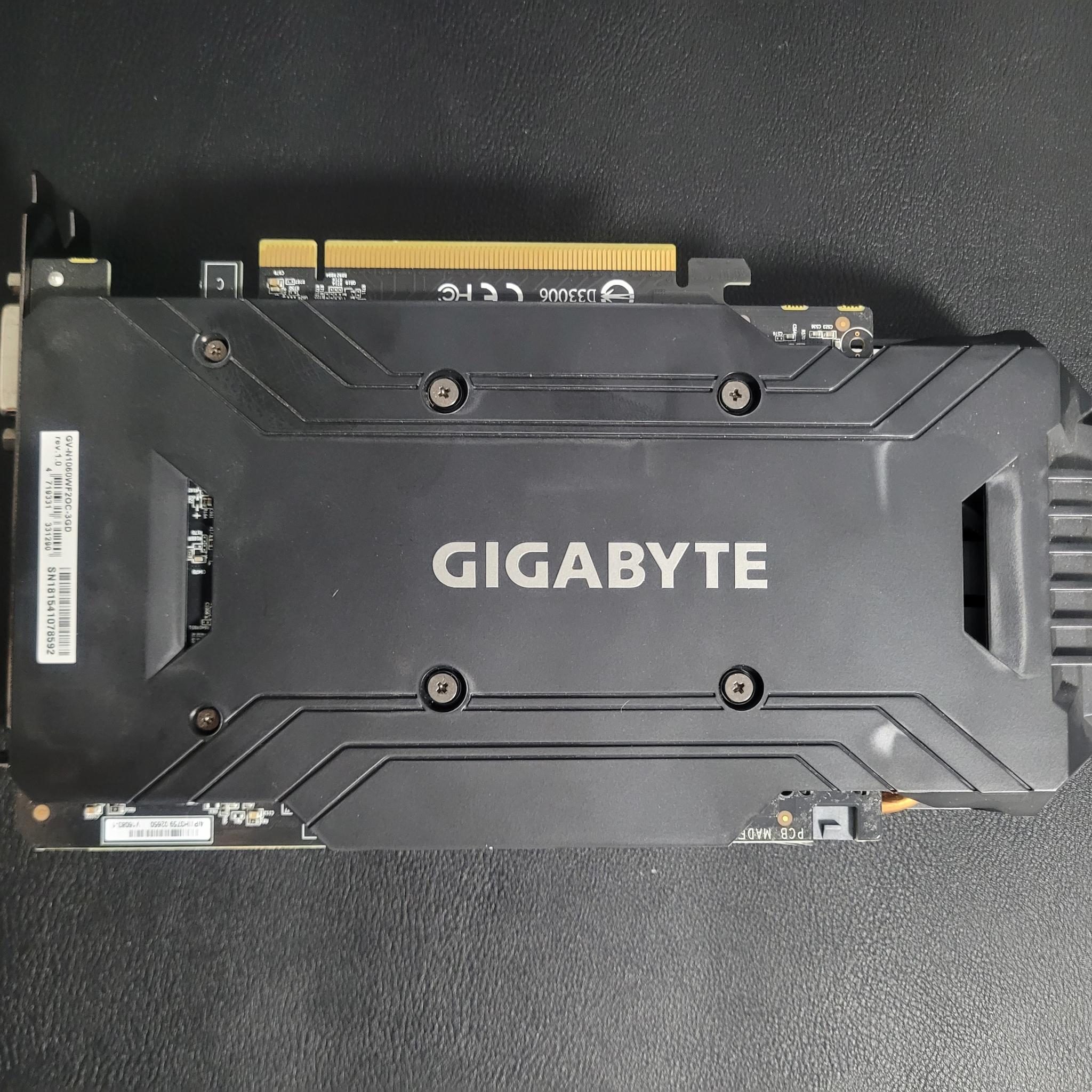 Gigabyte GeForce GTX 1060 Windforce OC 3GB