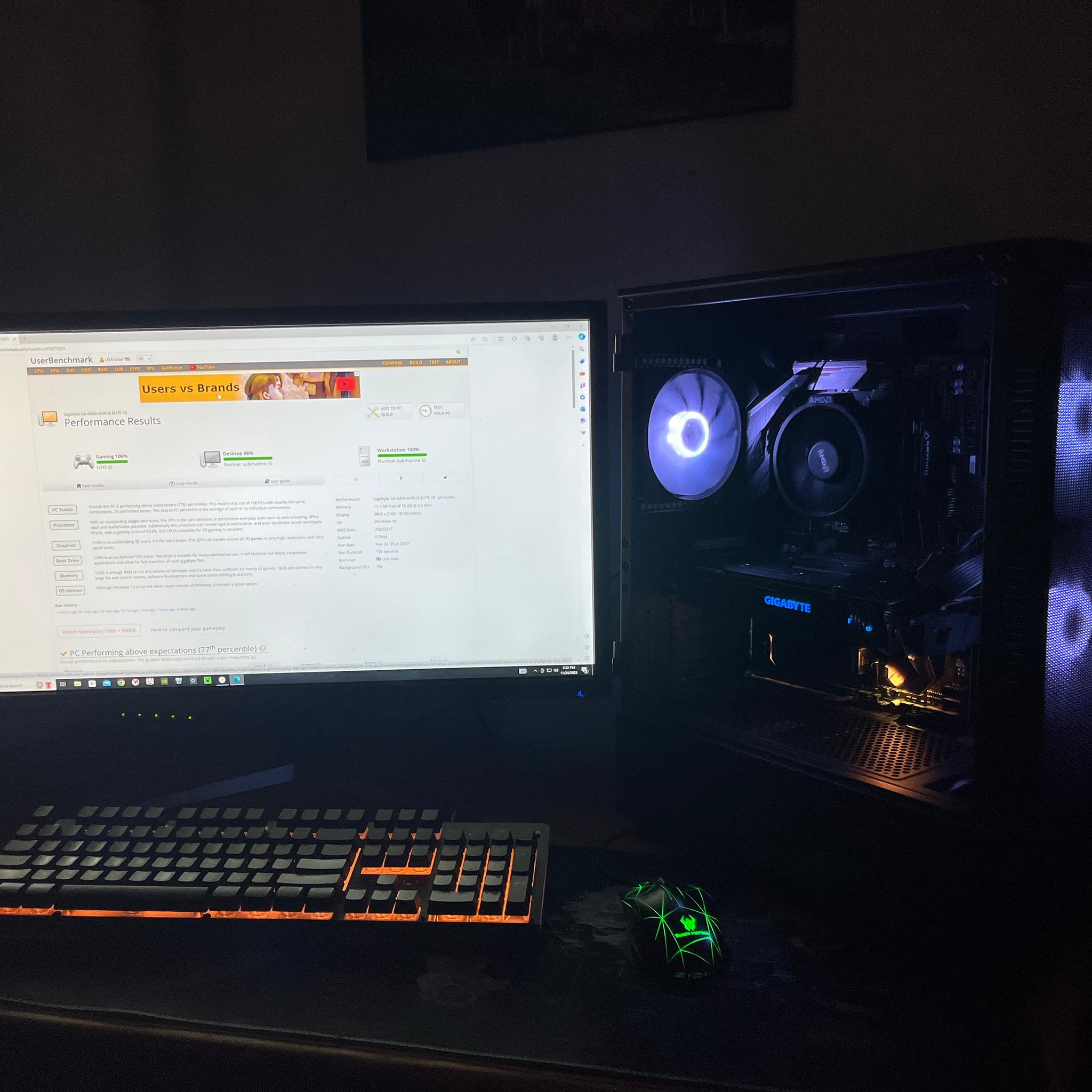 BLACK FRIDAY!!! Budget 4K/1440p RYZEN 5 GTX 1080 32GB Custom Gaming Set Up (NEW/USED) FREE SHIPPING