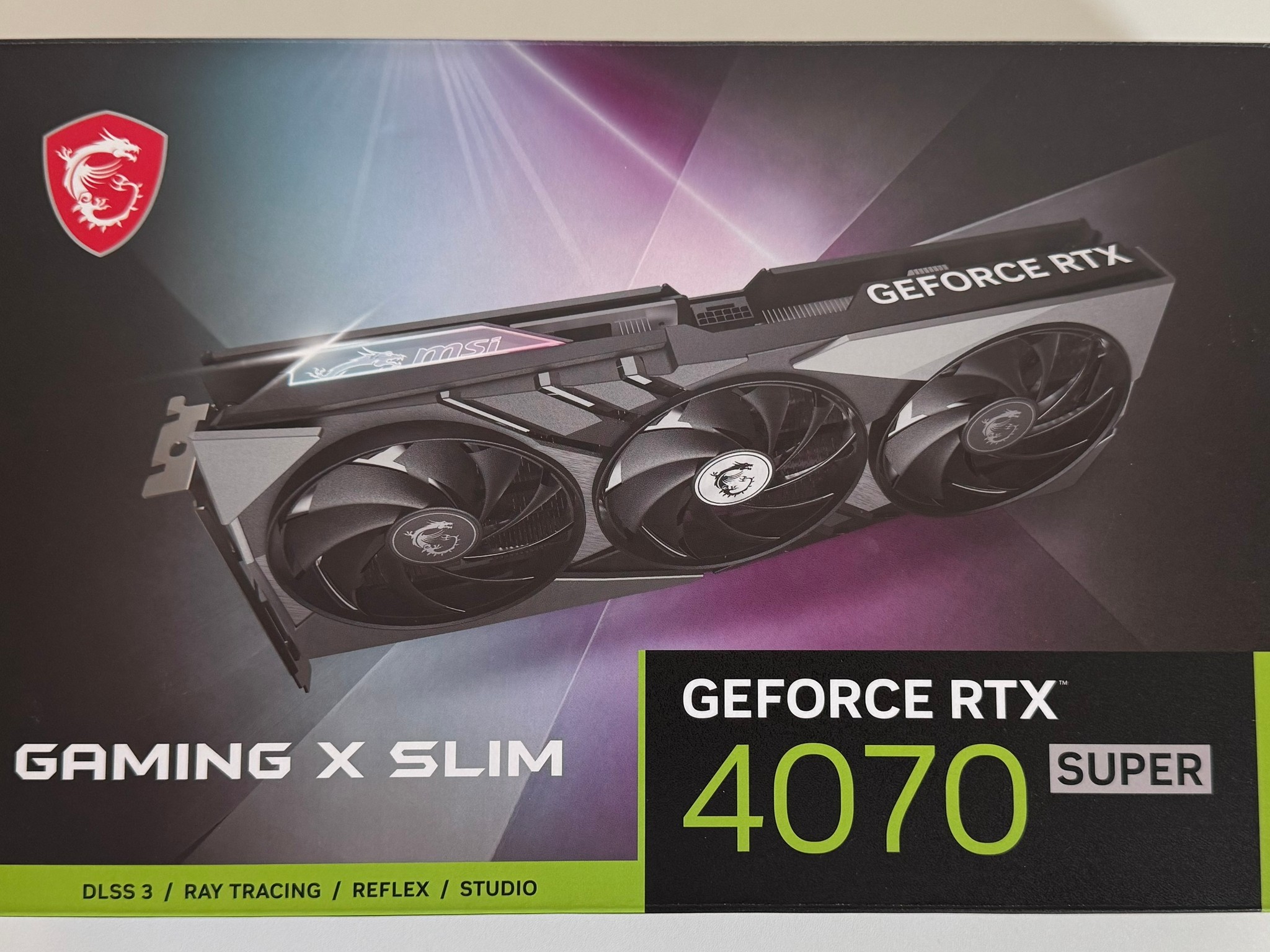 MSI GeForce RTX 4070 SUPER 12GB GAMING X SLIM GDDR6X Graphics Card GPU