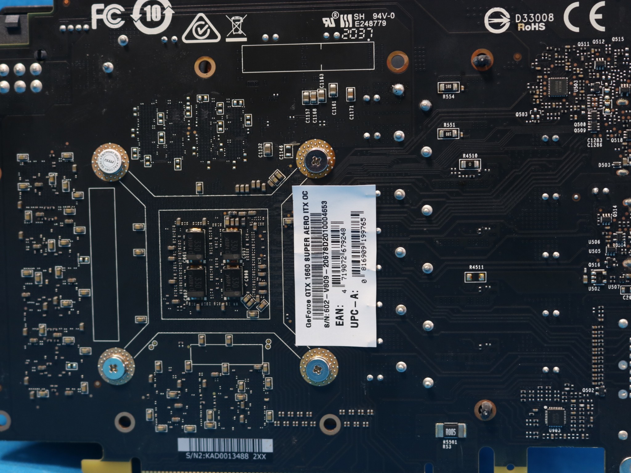 MSI NVIDIA GeForce GTX 1660 Super Aero ITX OC 6GB GDDR6 PCIe 3.0 Desktop GPU MS-V809