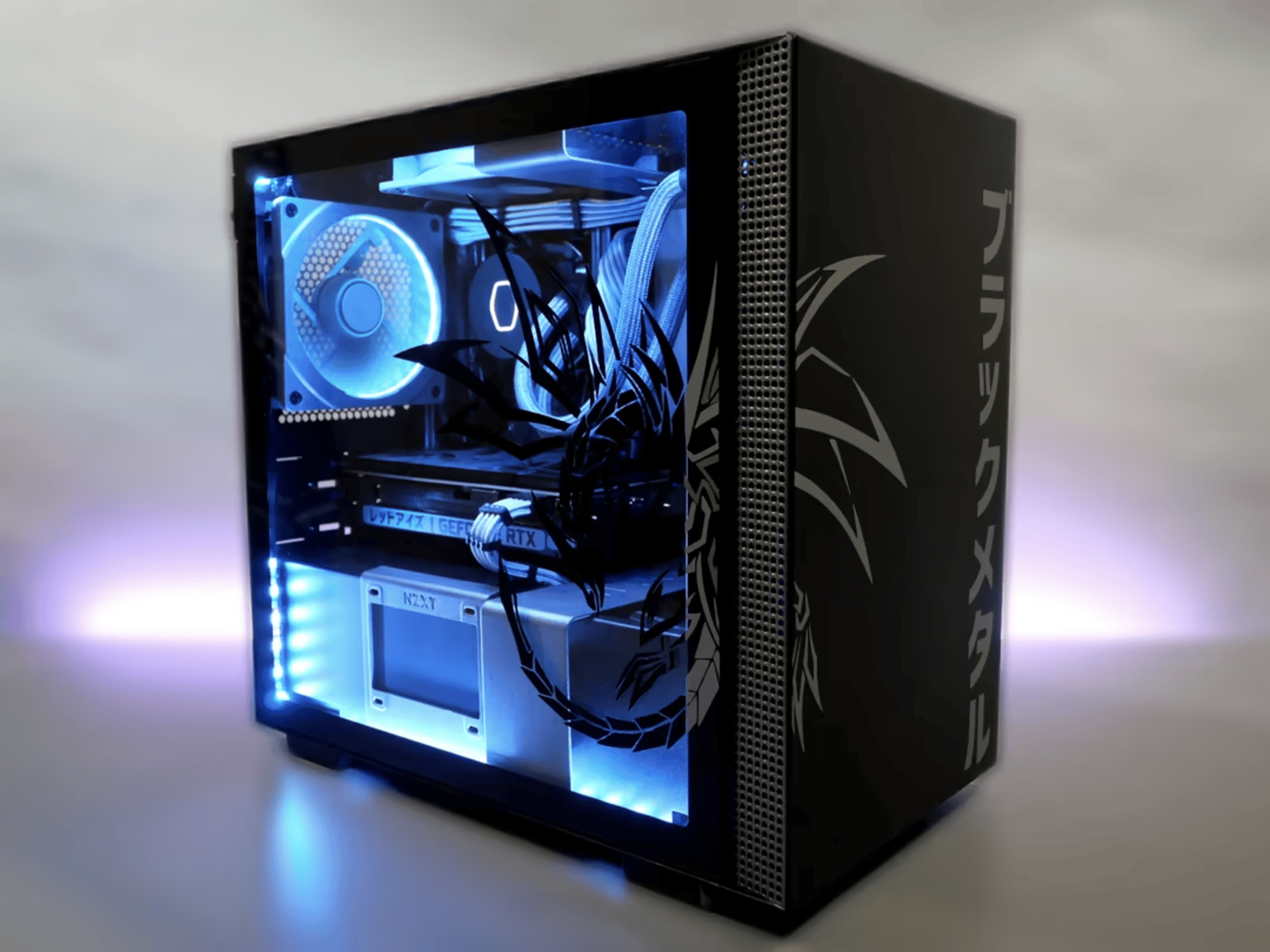 "BLK MTL DRGN" | Ryzen 5 3600, RTX 3060, 1tb nvme ITX build