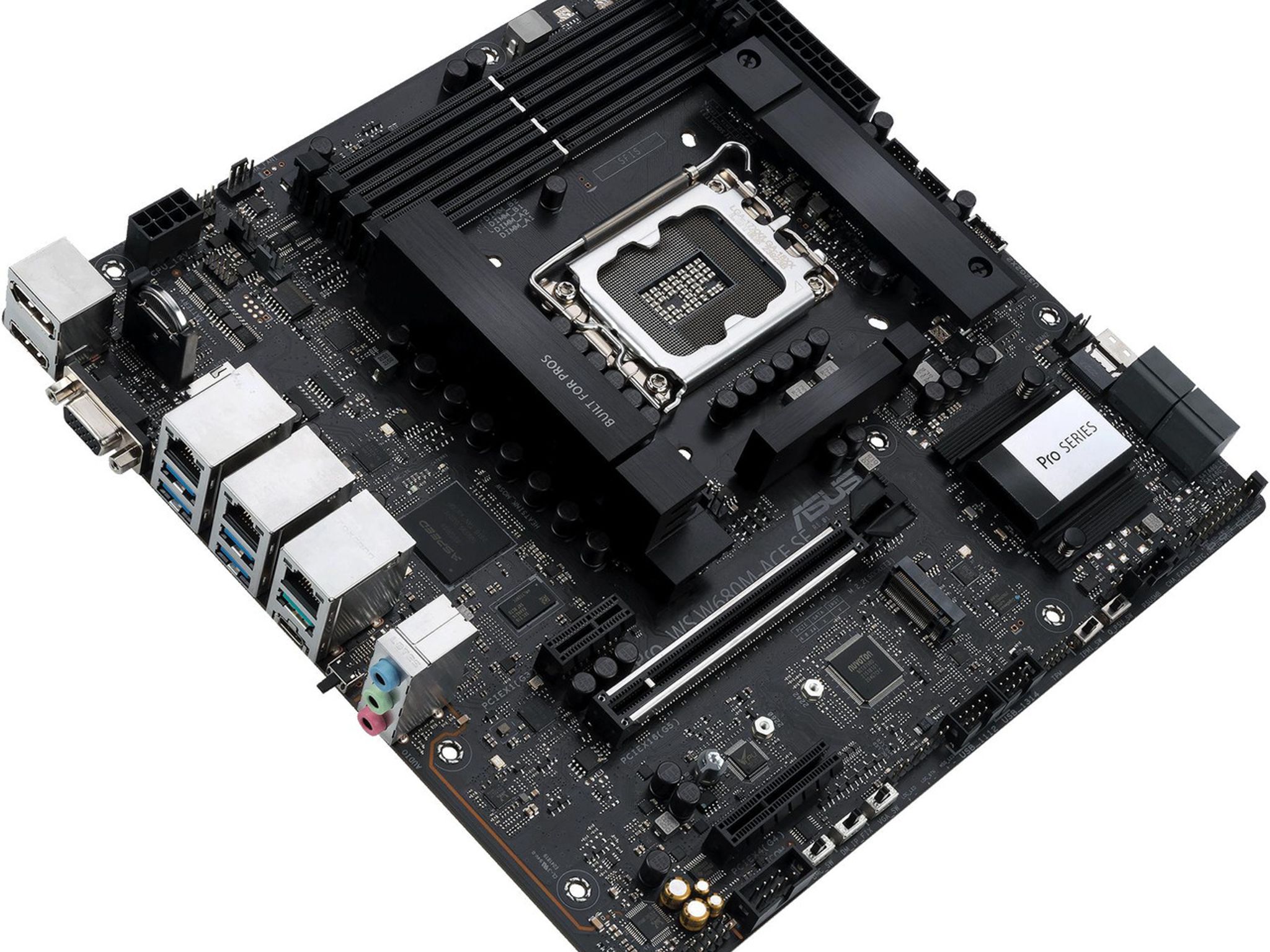ASUS PRO WS W680M-ACE SE W680 LGA 1700 microATX DDR5 Workstation Motherboard