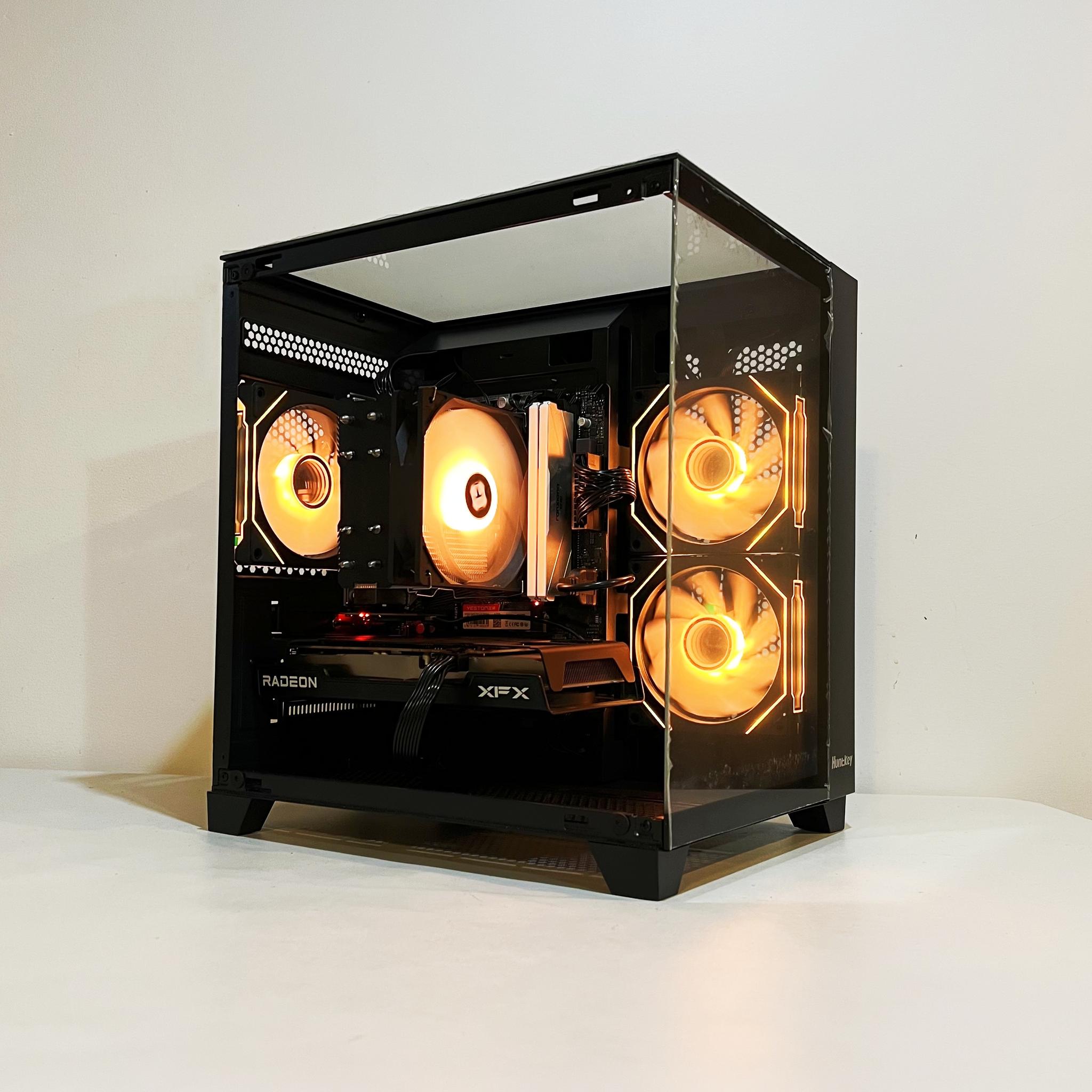 🔥SALE🔥 R5-5600|RX 6600|16GB RAM|1TB M.2||WIFI|ARGB Fans| -DepxTech Pre-Built PC