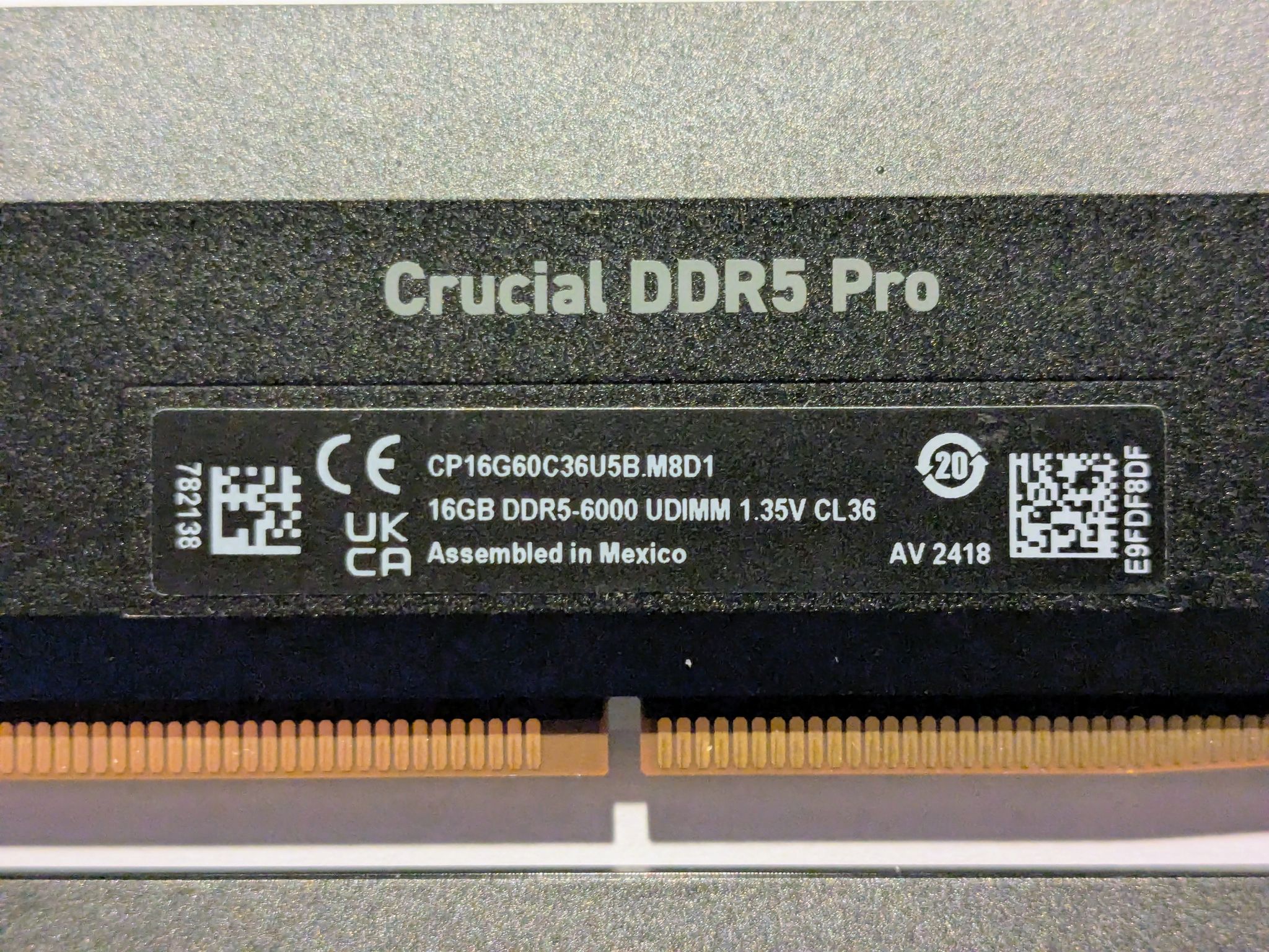 Crucial Pro 32gb 6000mt/s CL36 DDR5 RAM